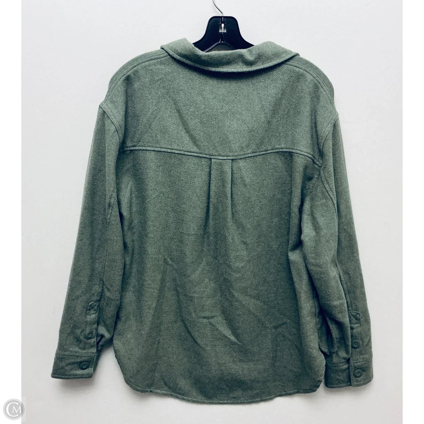Jacket Shirt By American Eagle In Green, Size: Xs
