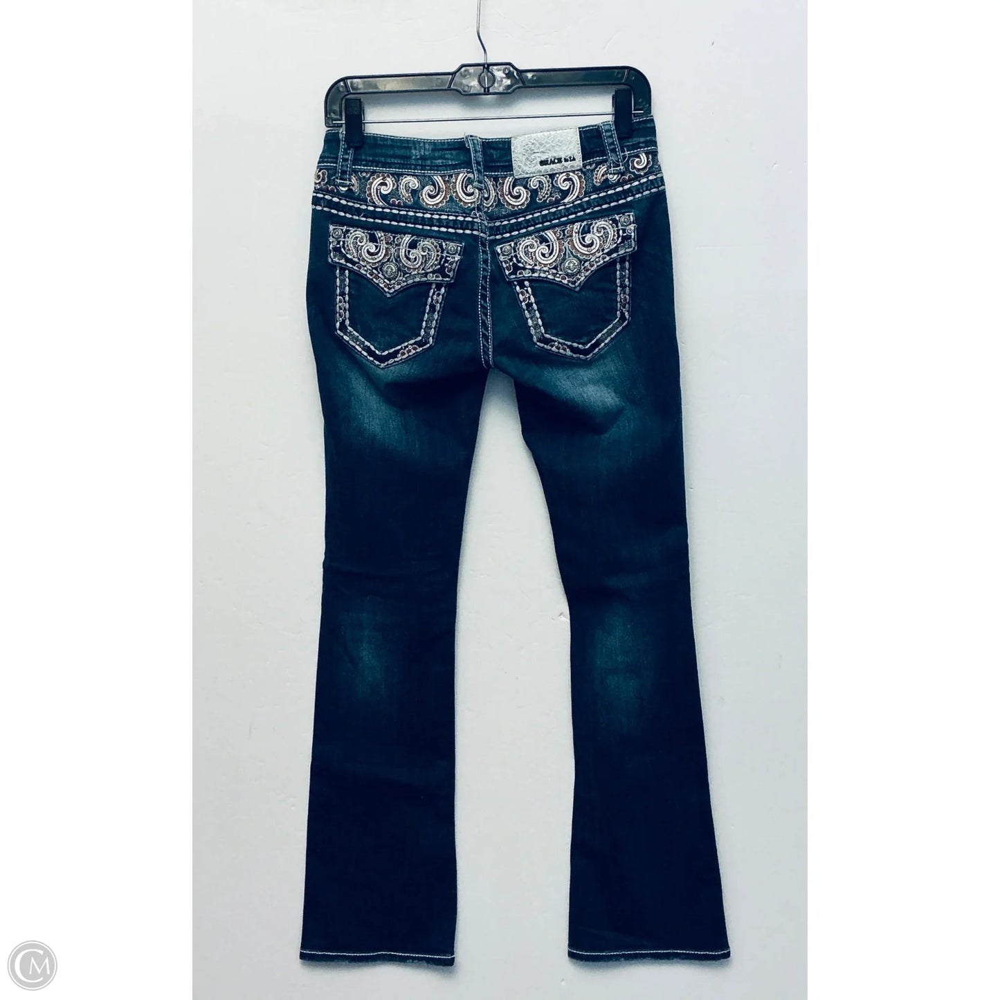 Jeans Straight By Grace In Blue Denim, Size: 2