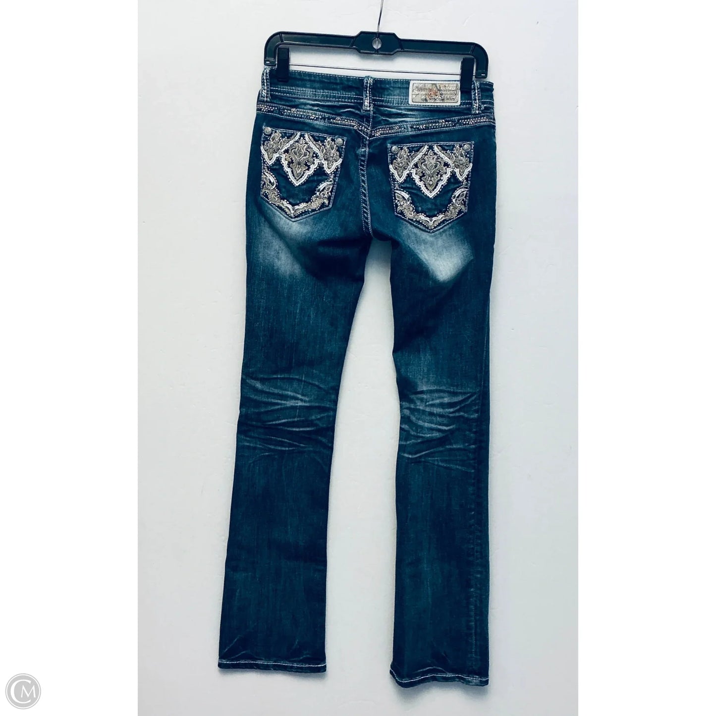 Jeans Straight By Grace In Blue Denim, Size: 2