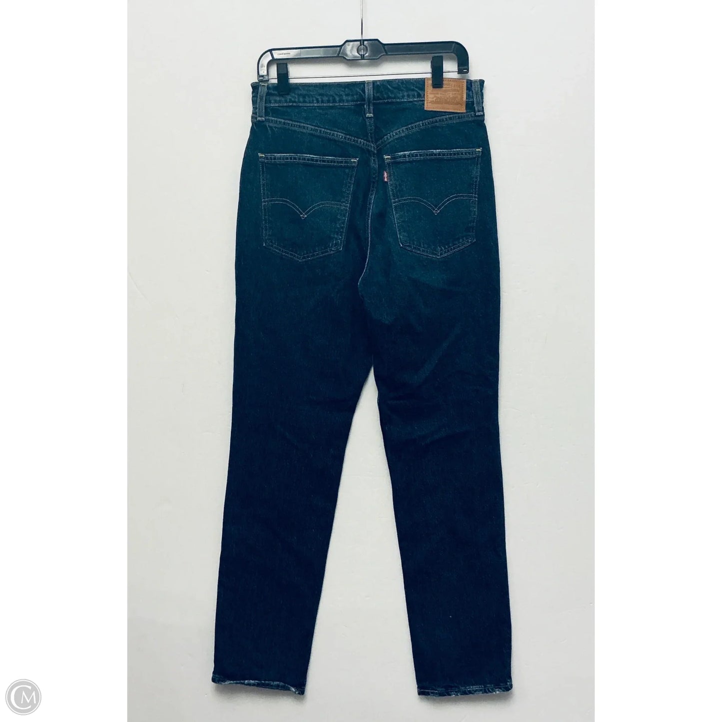 Jeans Straight By Levis In Blue Denim, Size: 10
