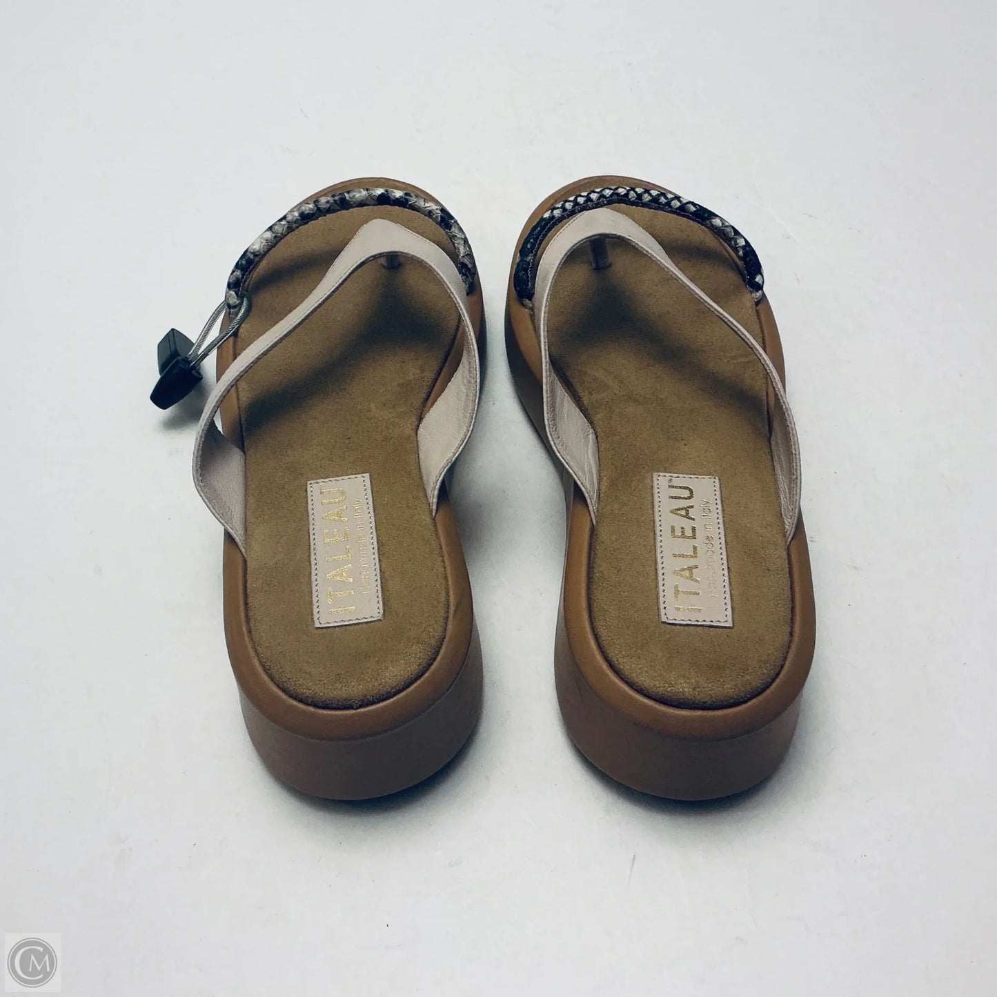 Sandals Heels Wedge By Cmc In Brown, Size: 9