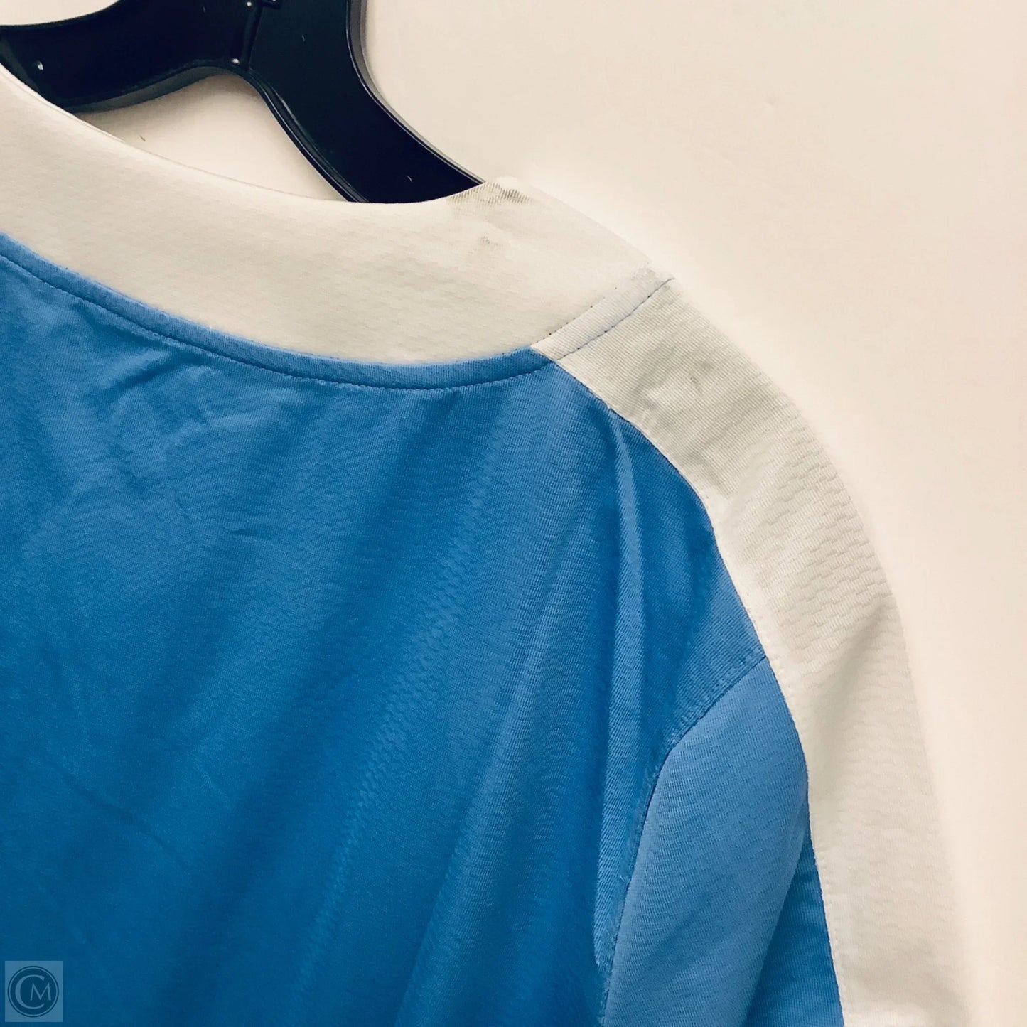 Athletic Top Short Sleeve By Nike Apparel In Blue, Size: L