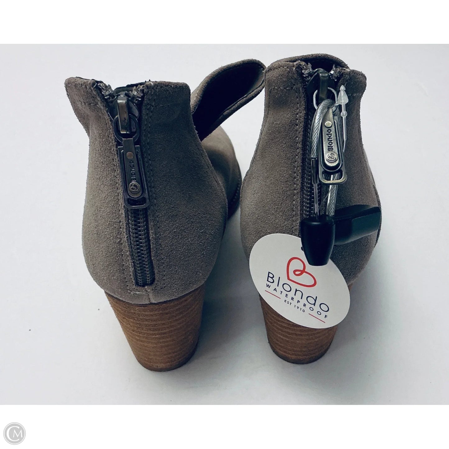 Boots Ankle Heels By Blondo In Brown, Size: 10