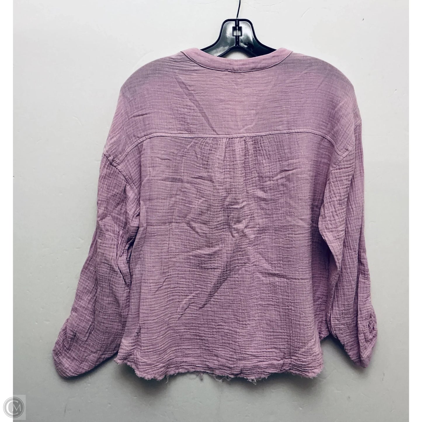 Top Long Sleeve By New In In Purple, Size: M