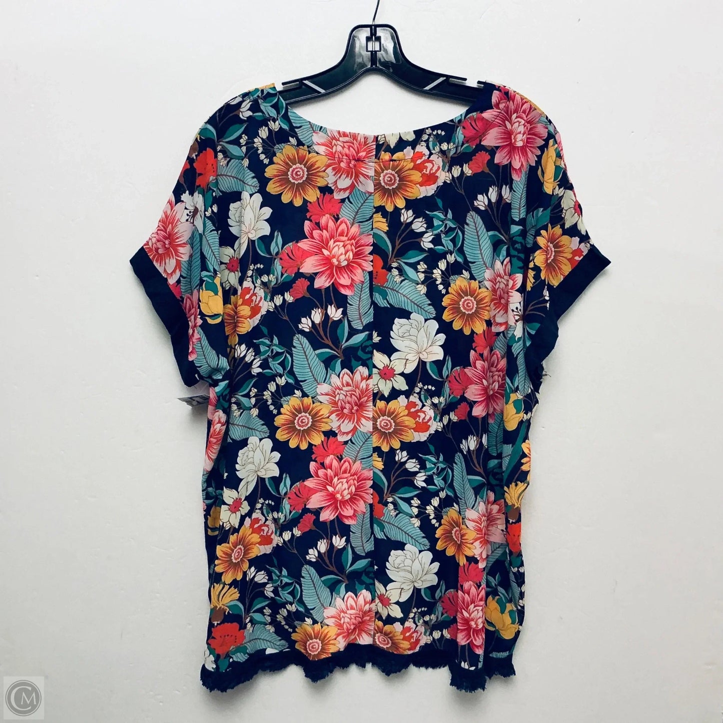 Top Short Sleeve By Umgee In Floral Print, Size: S