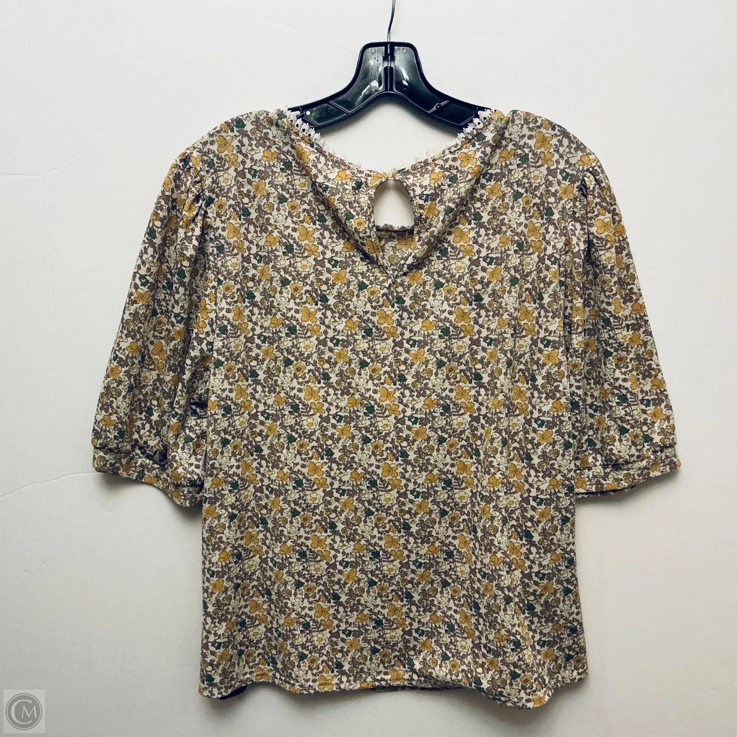 Top Short Sleeve By Melloday In Yellow, Size: Xl
