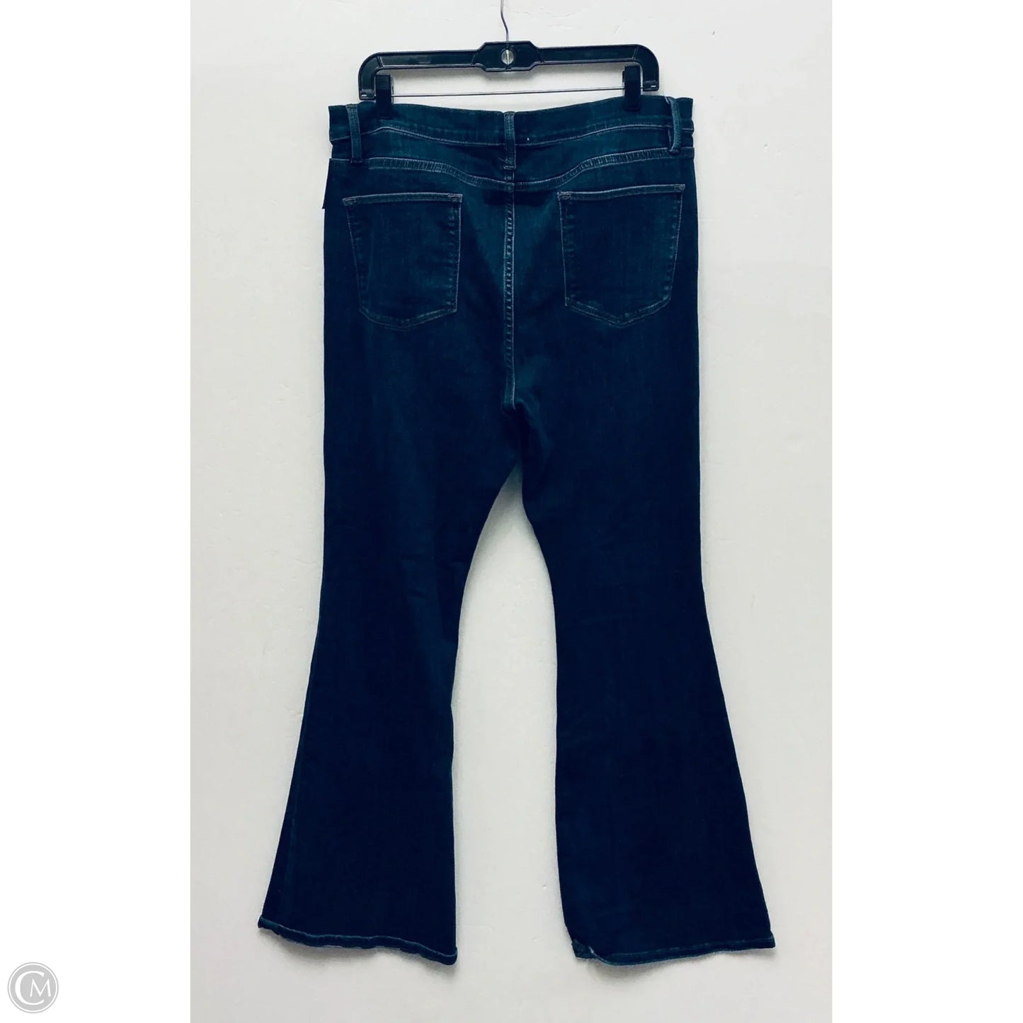 Jeans Flared By Frame In Blue Denim, Size: 16