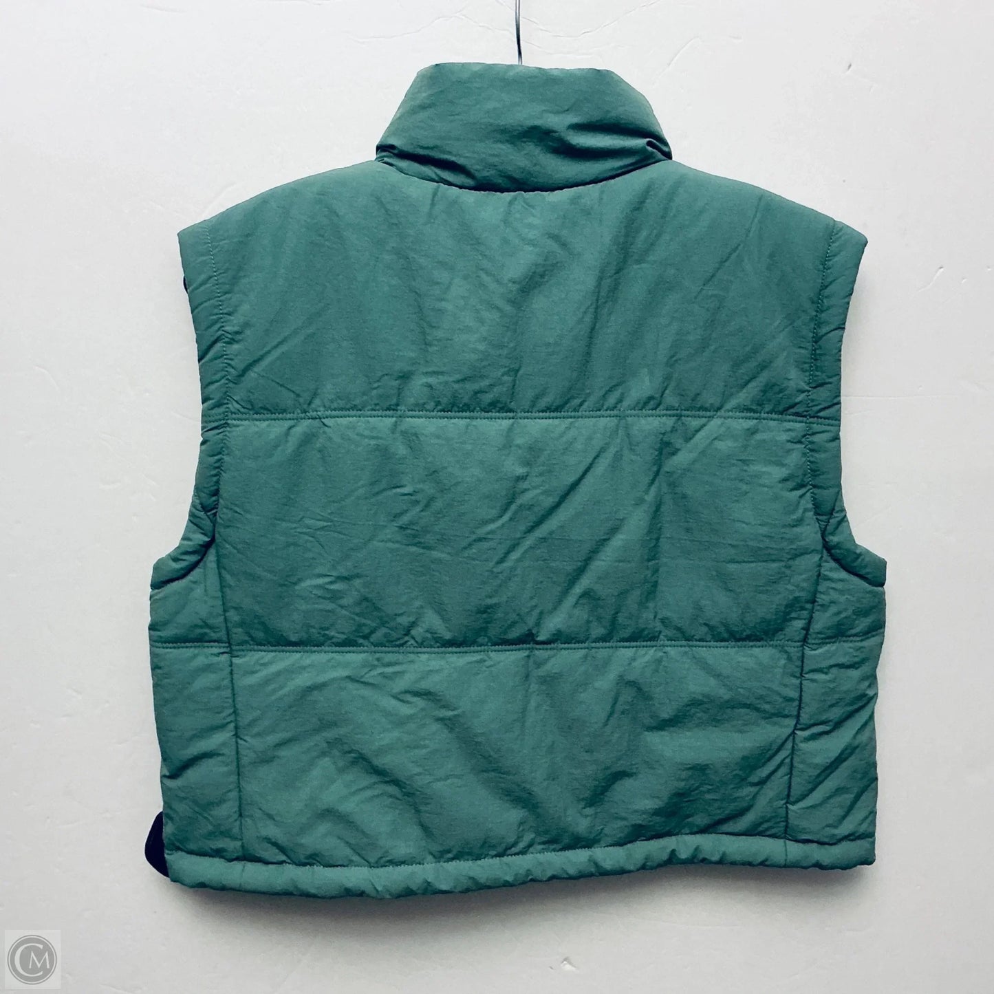Vest Puffer & Quilted By Thread And Supply In Green, Size: M