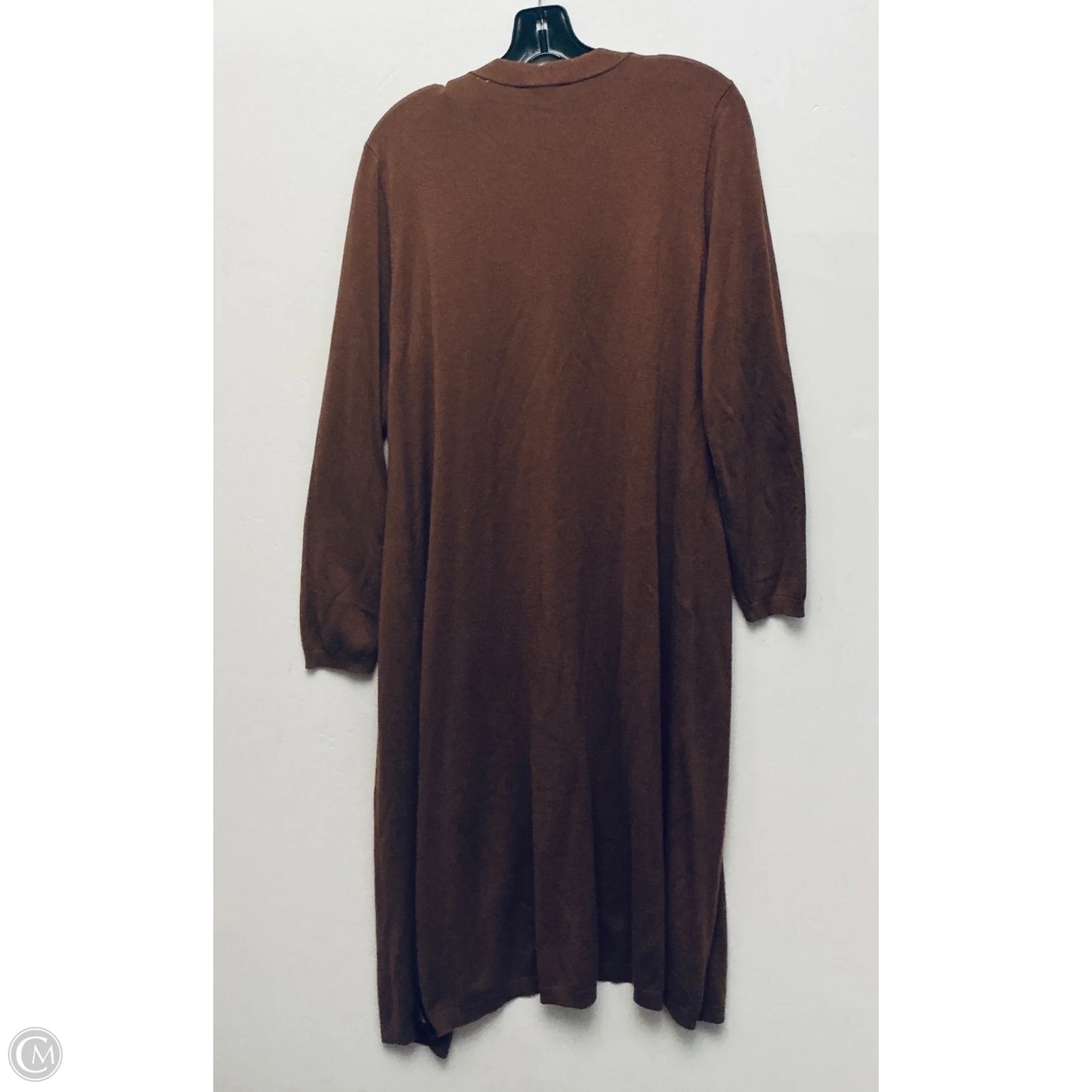 Cardigan By Tahari In Brown, Size: L