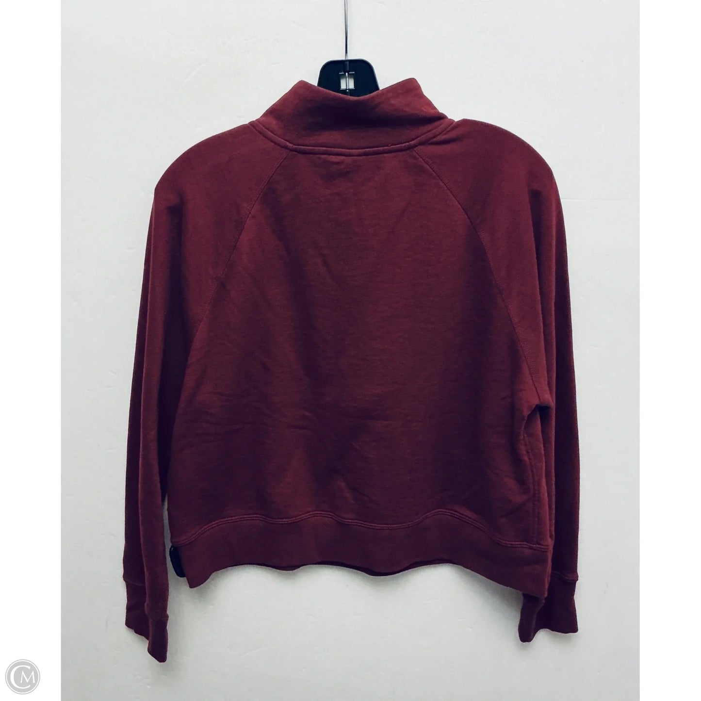 Sweatshirt Collar By Dkny In Maroon, Size: M