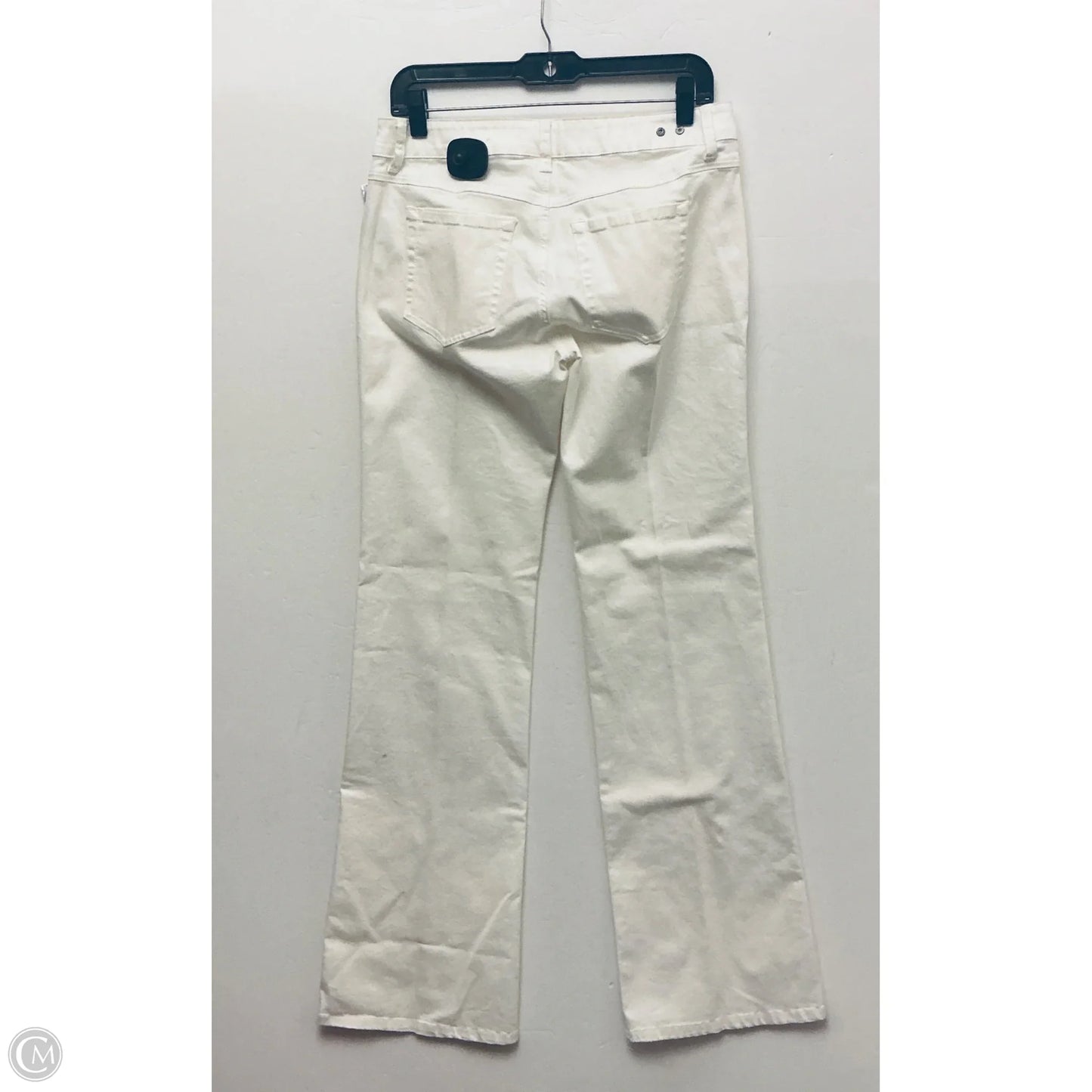 Jeans Flared By Cabi In White, Size: 4