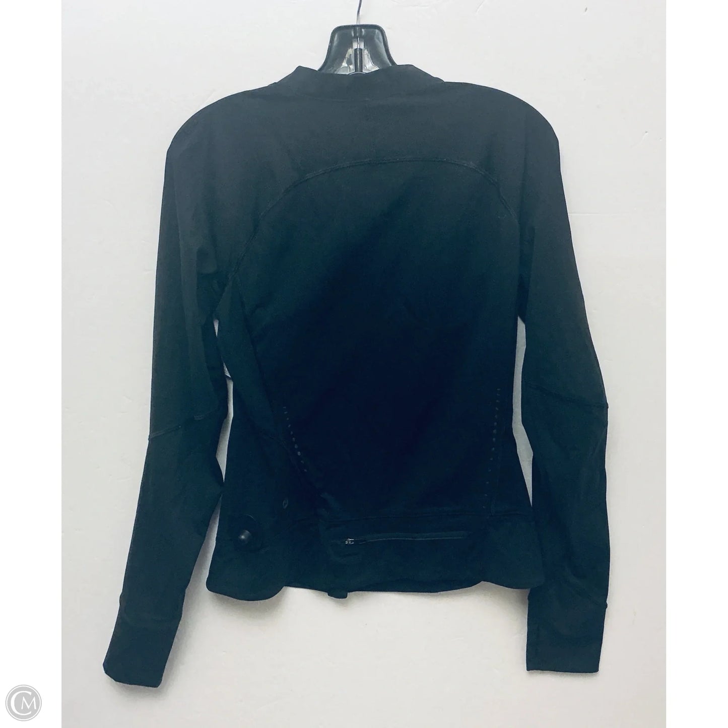 Athletic Jacket By Lululemon In Black, Size: 8