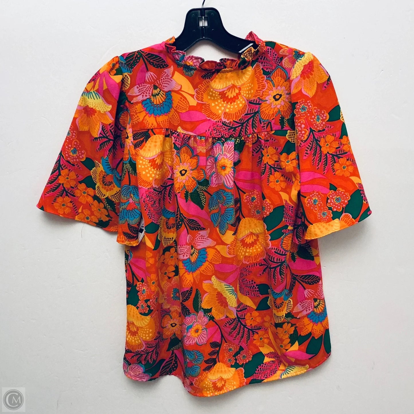 Top Short Sleeve By Sugar Lips In Floral Print, Size: S