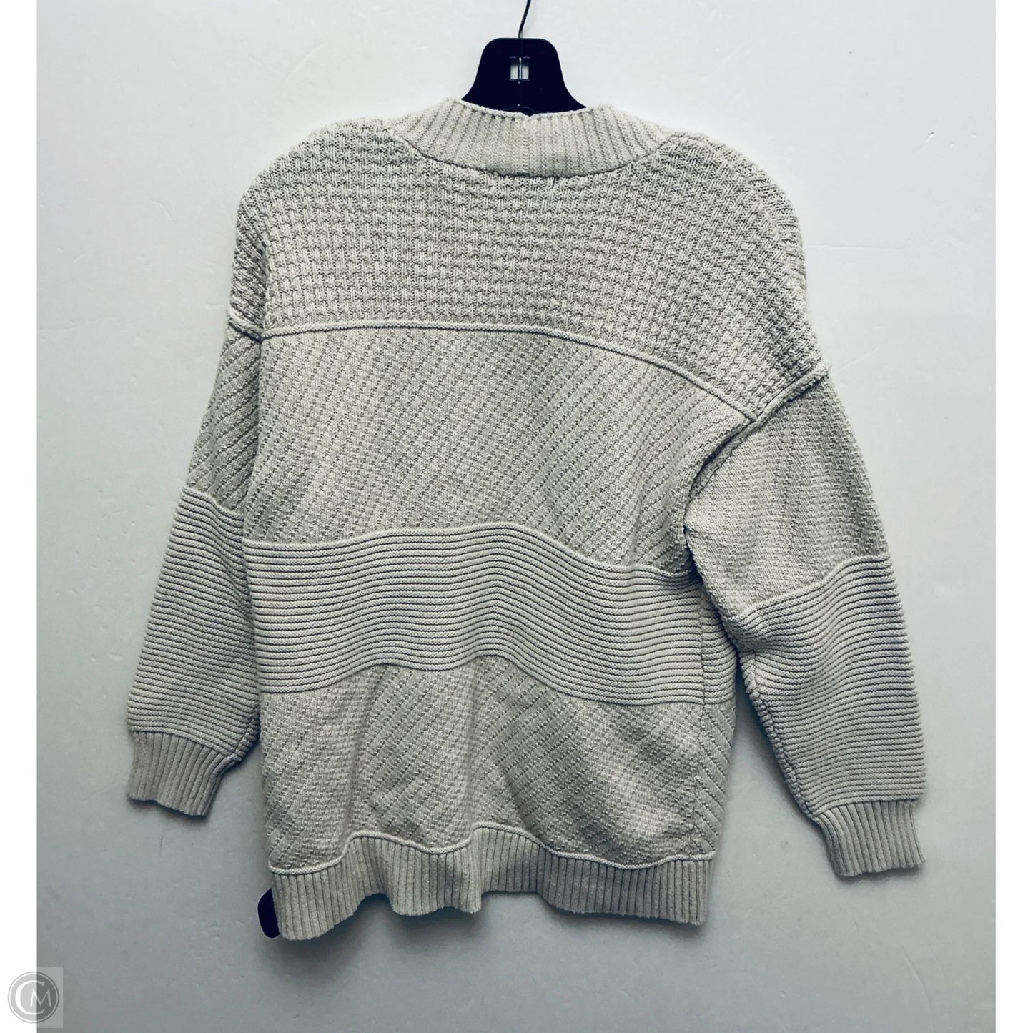 Sweater Cardigan Designer By Frye In Cream, Size: M
