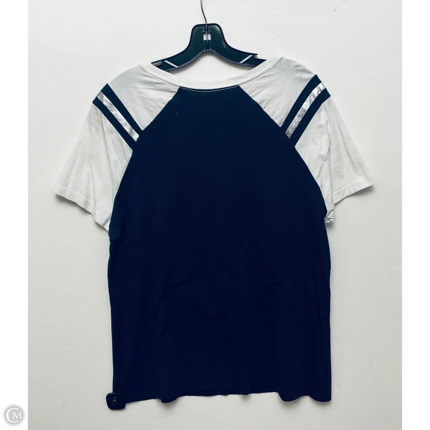 Top Short Sleeve By Cme In Navy, Size: Xl