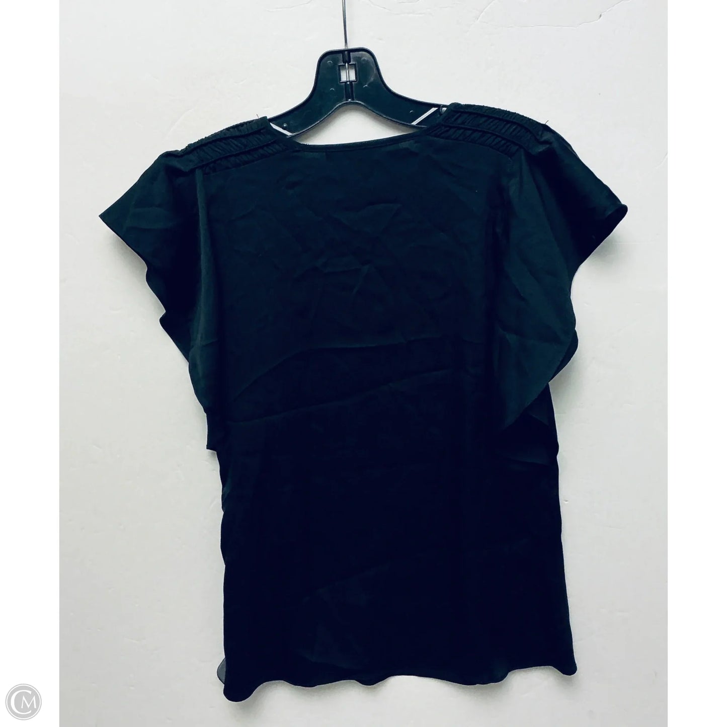 Top Short Sleeve By White House Black Market In Black, Size: Xs