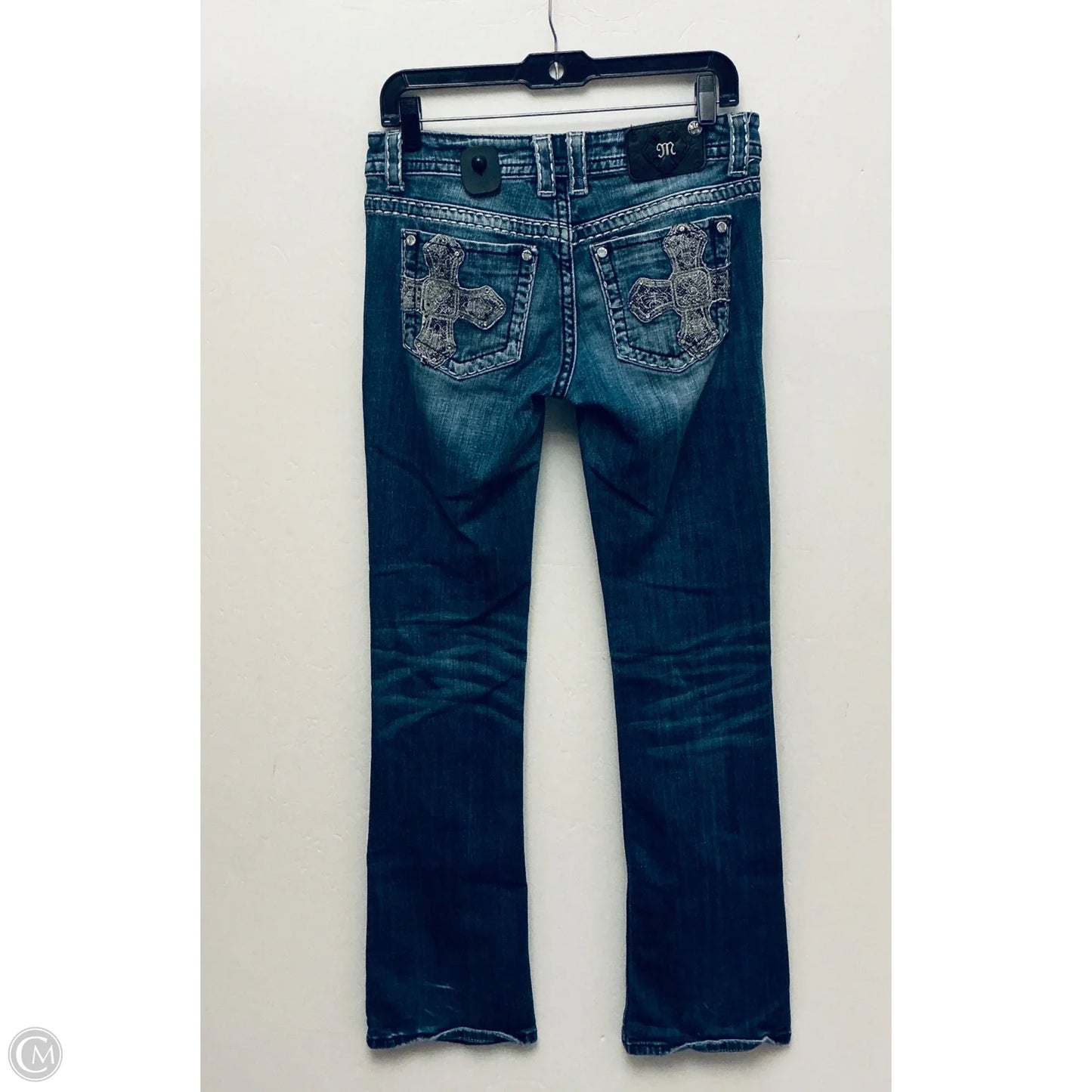 Jeans Boot Cut By Miss Me In Blue Denim, Size: 8