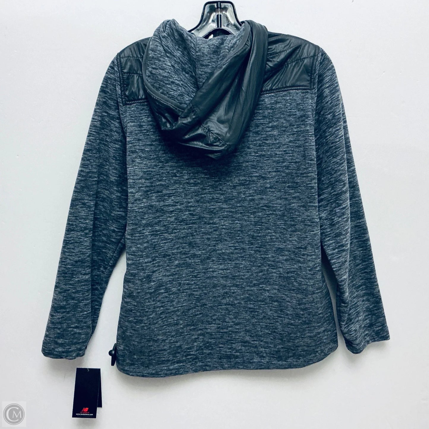 Athletic Jacket By New Balance In Grey, Size: M