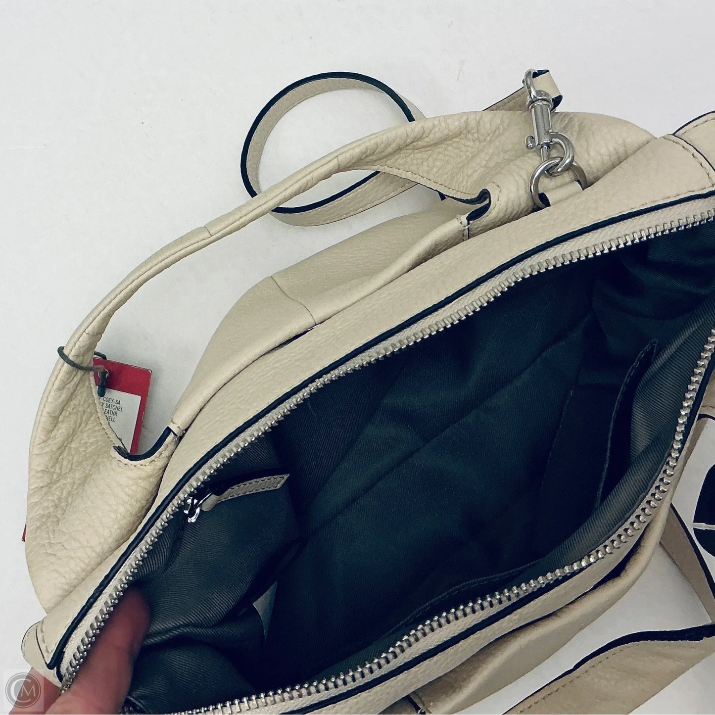 Handbag Leather By Vince Camuto, Size: Large