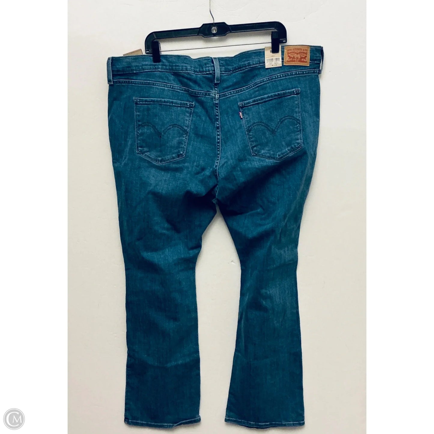 Jeans Boot Cut By Levis In Blue Denim, Size: 24