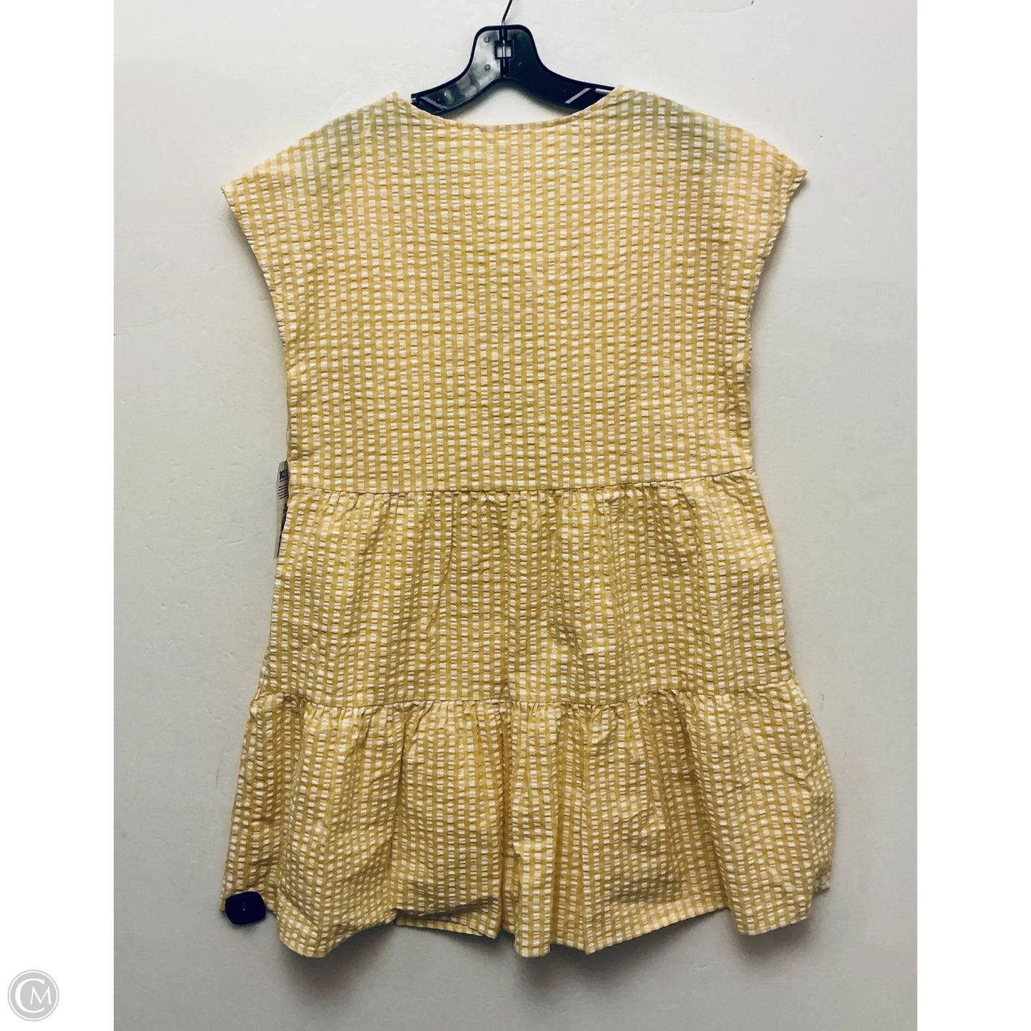 Dress Casual Short By Time And Tru In Yellow, Size: M