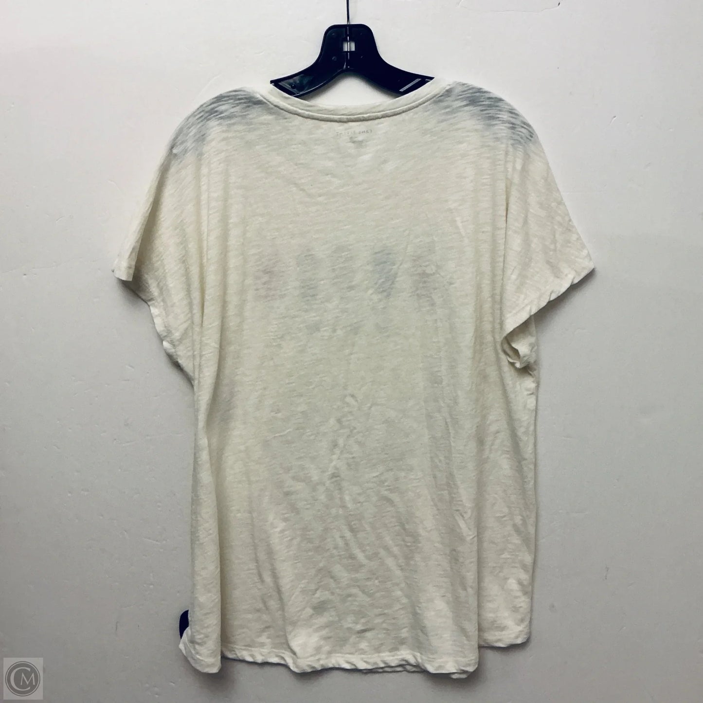 Top Short Sleeve Basic By Lane Bryant In Cream, Size: Xl
