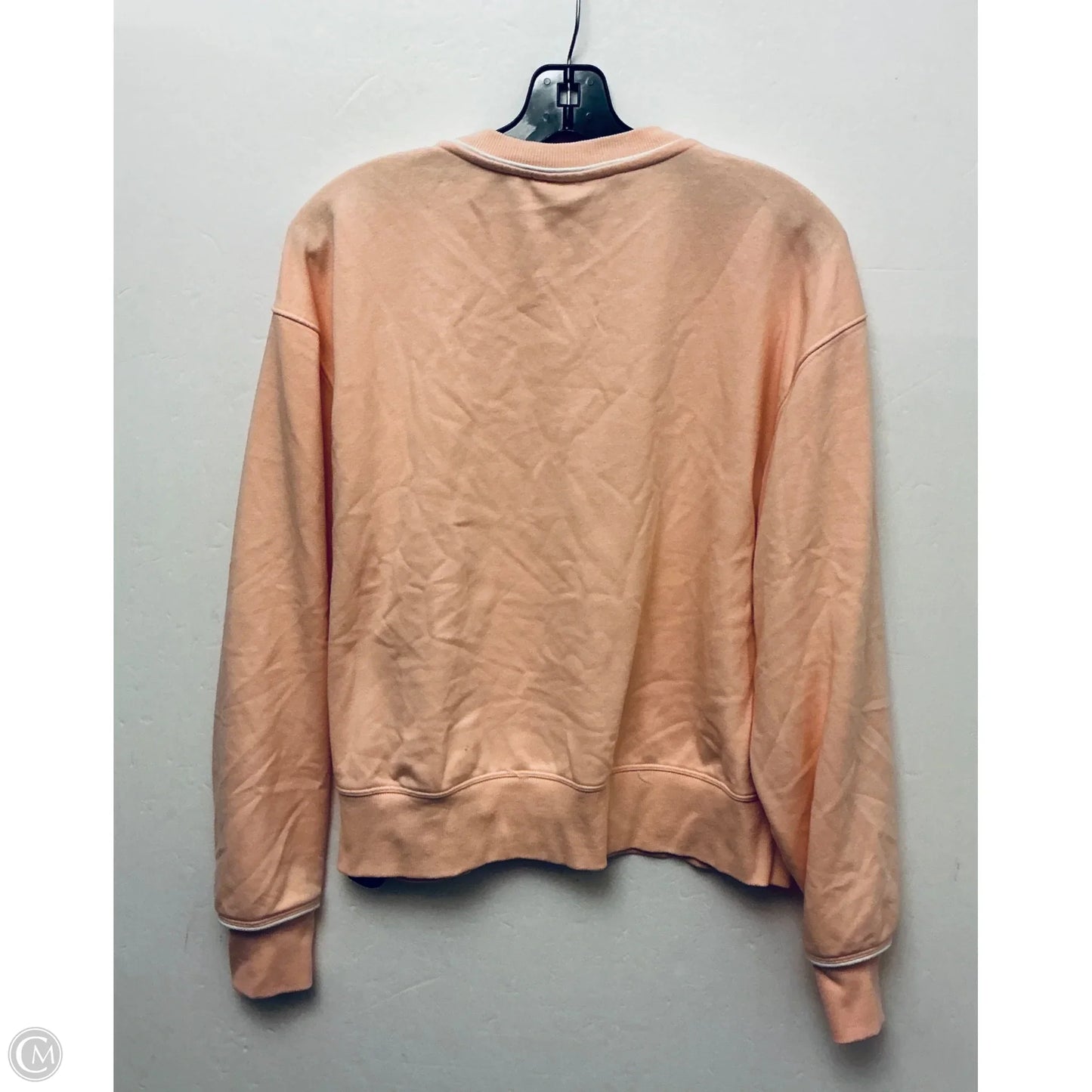 Sweatshirt Crewneck By Reebok In Peach, Size: L