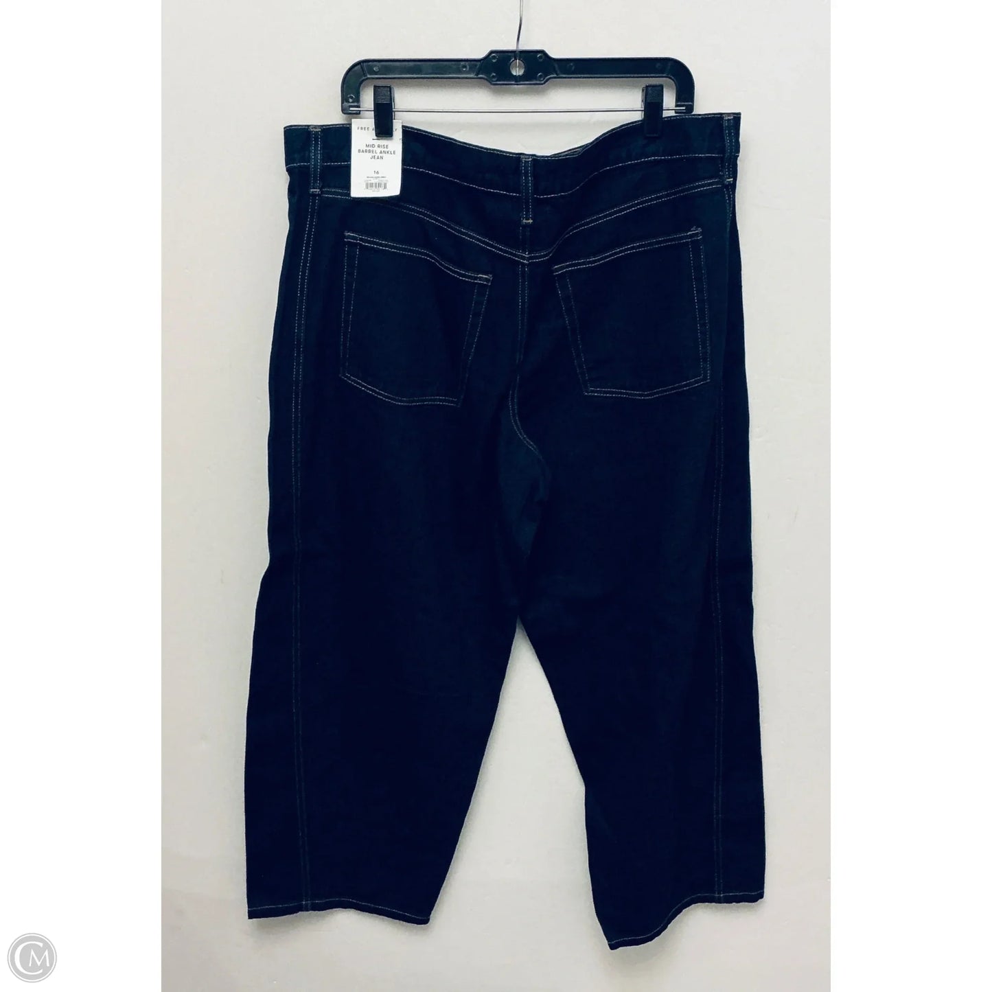 Jeans Boyfriend By Free Assembly In Blue Denim, Size: 16