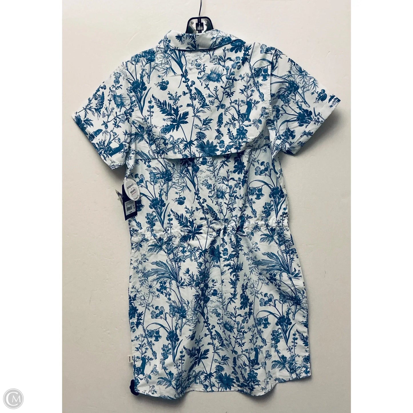 Dress Casual Short By Magellan In Blue & White, Size: M
