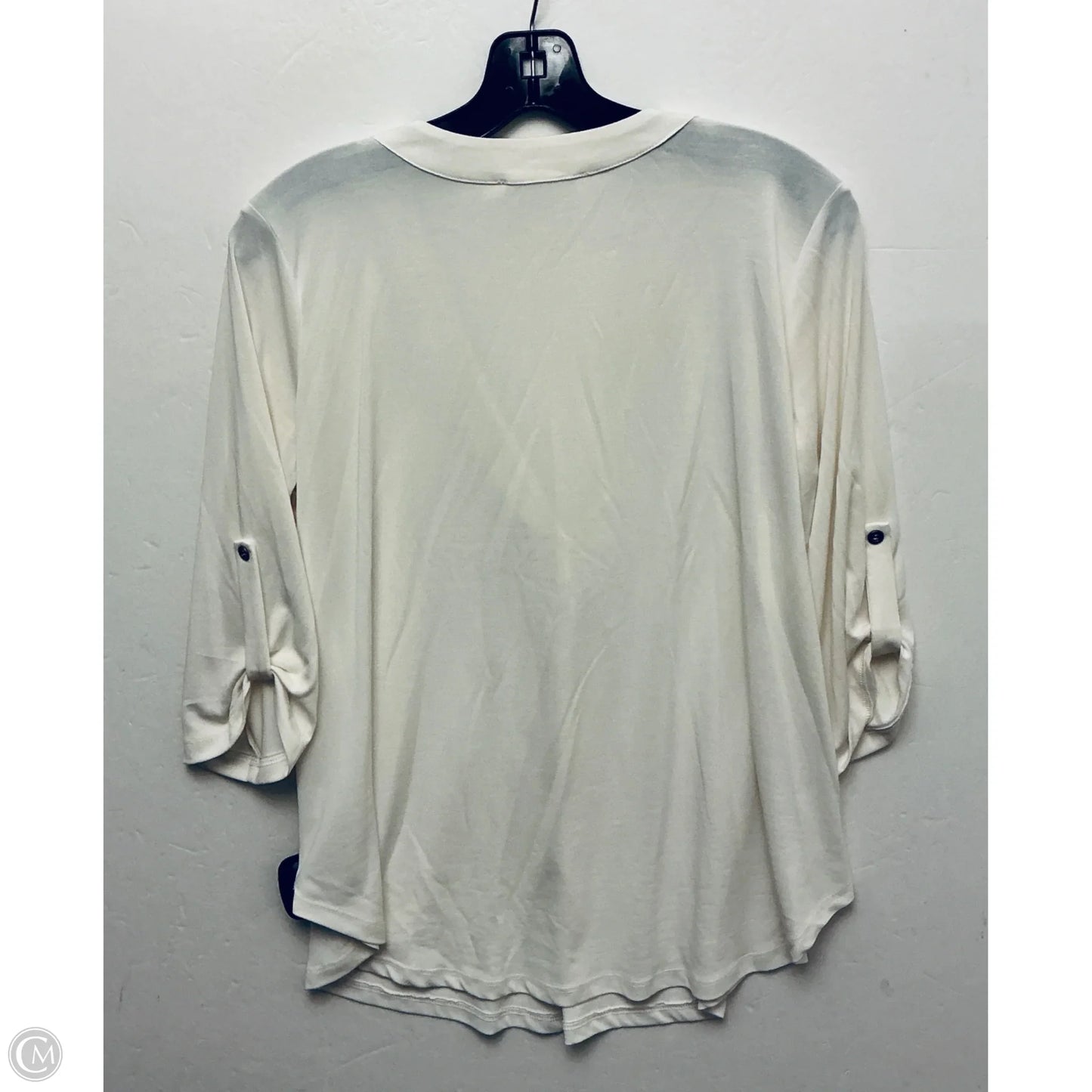 Top Short Sleeve By All In Favor In Cream, Size: S