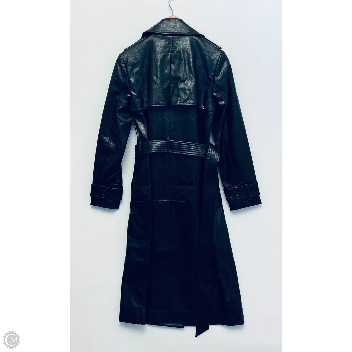 Coat Leather By Bcbgmaxazria In Black, Size: Xs