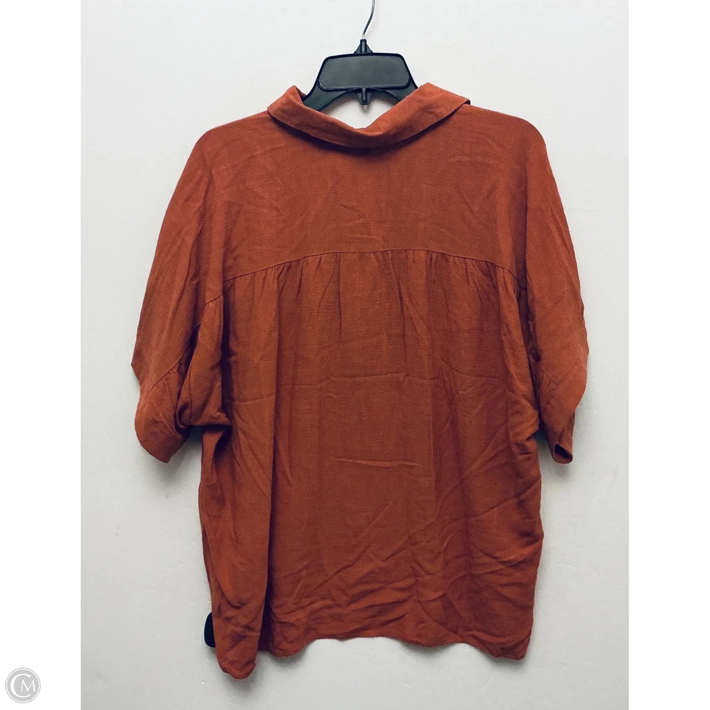 Top Short Sleeve By Zenana In Orange, Size: L