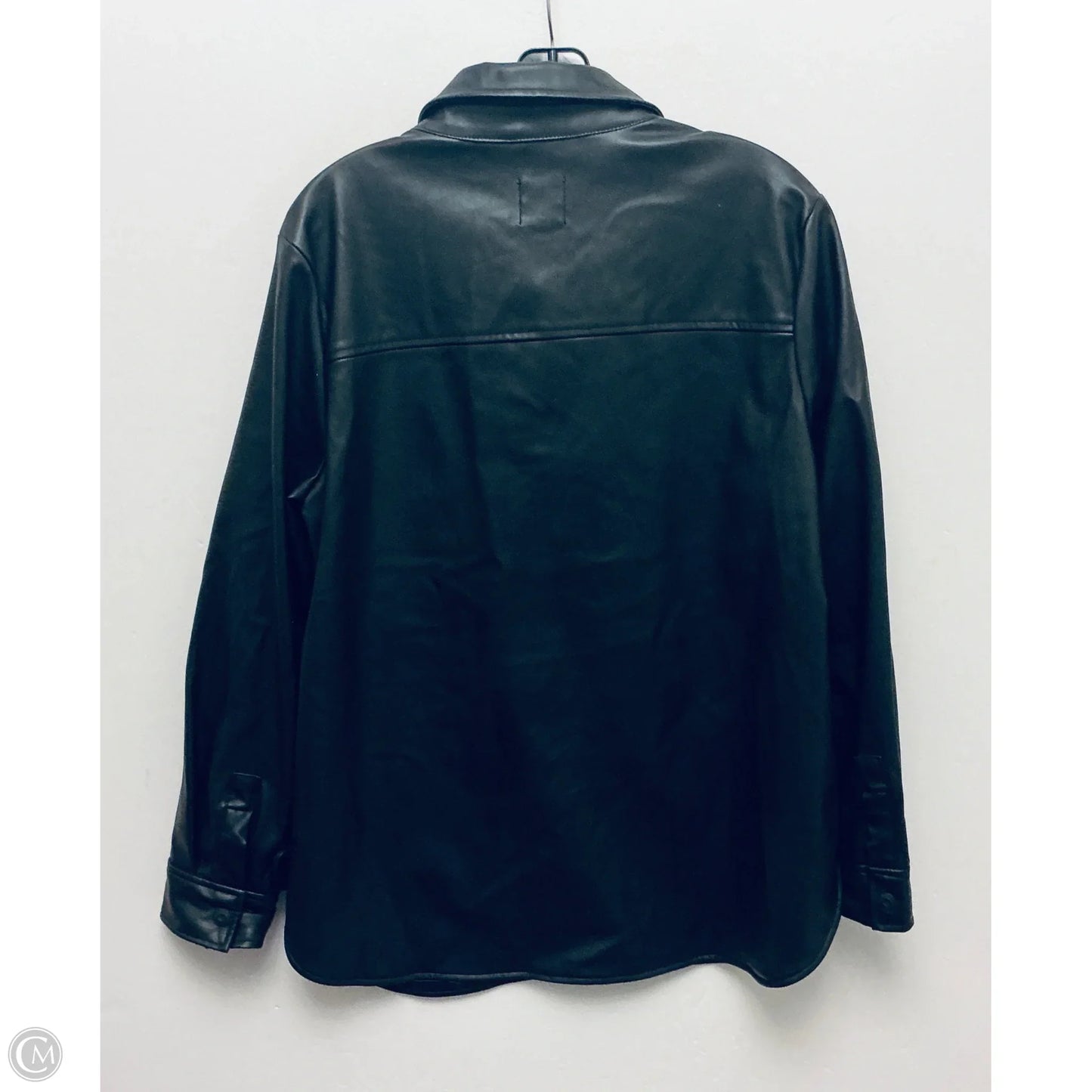 Jacket Shirt By Kensie In Black, Size: L