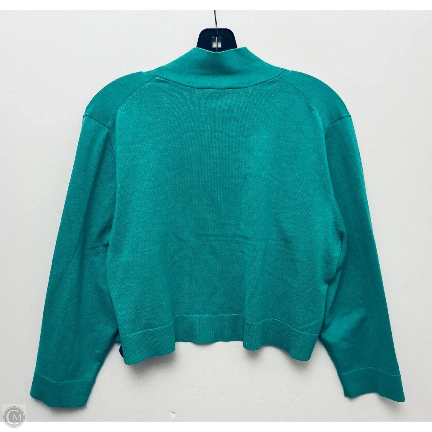 Sweater Cardigan By Anne Klein In Green, Size: S