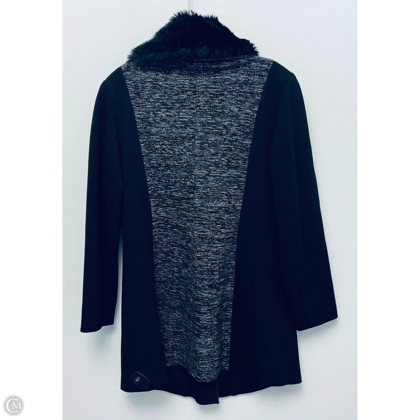 Coat Faux Fur & Sherpa By Black Label In Black, Size: 0