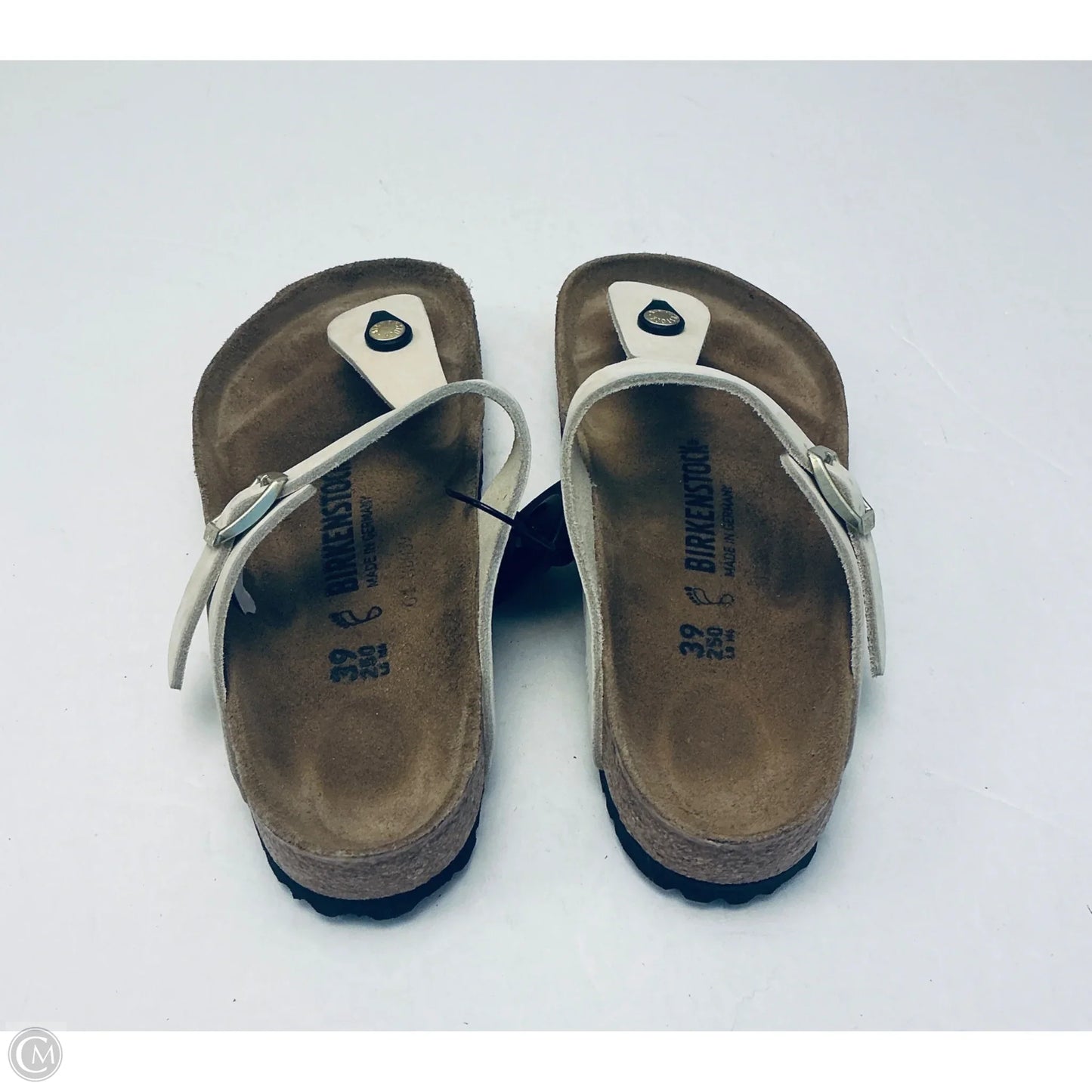 Sandals Flats By Birkenstock In Cream, Size: 8