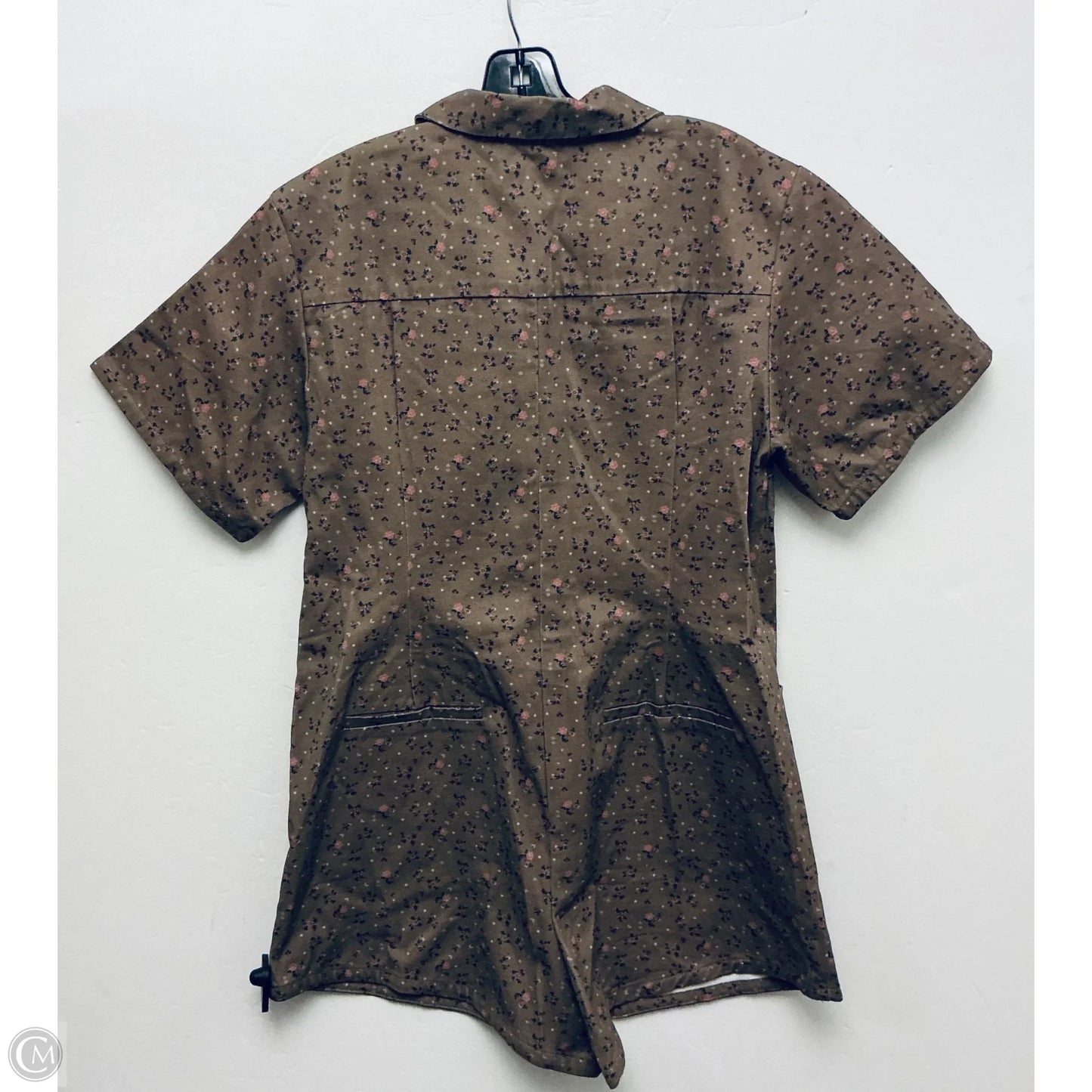Romper By Clothes Mentor In Floral Print, Size: L