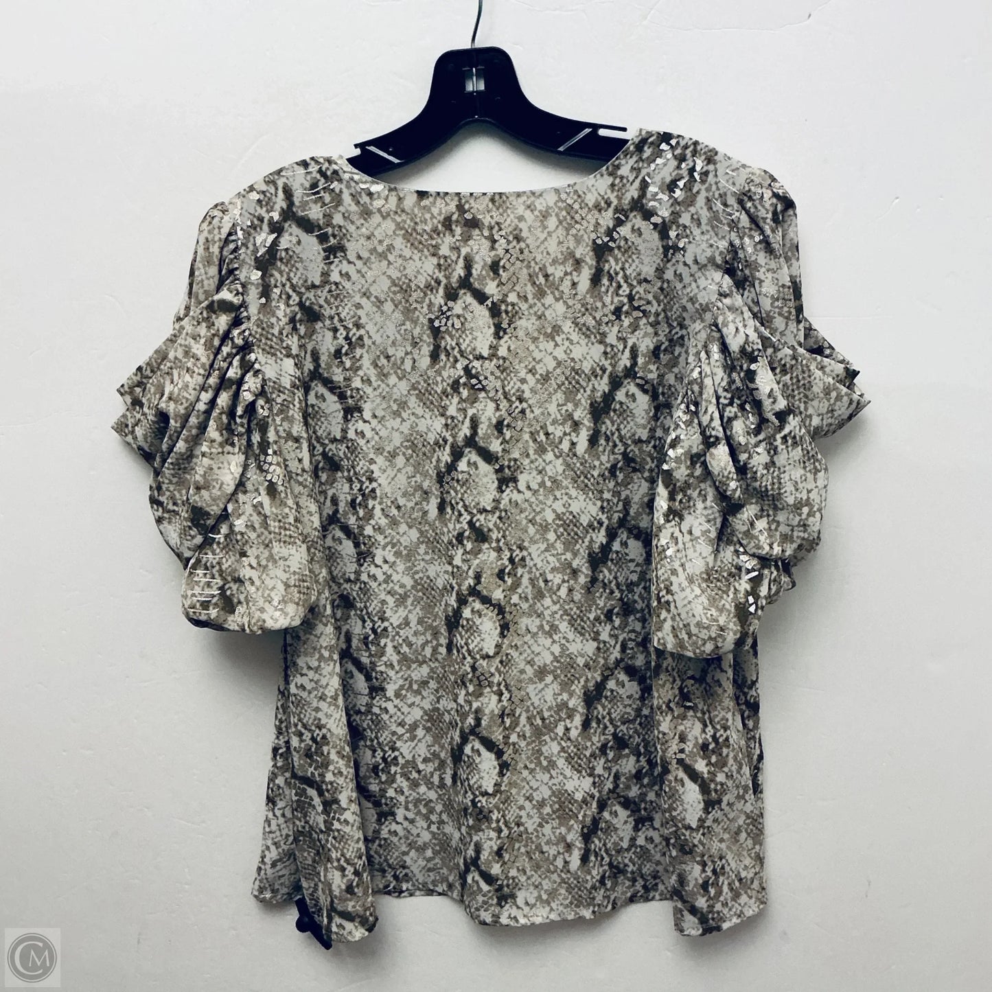Top Short Sleeve By Thml In Gold, Size: Xl