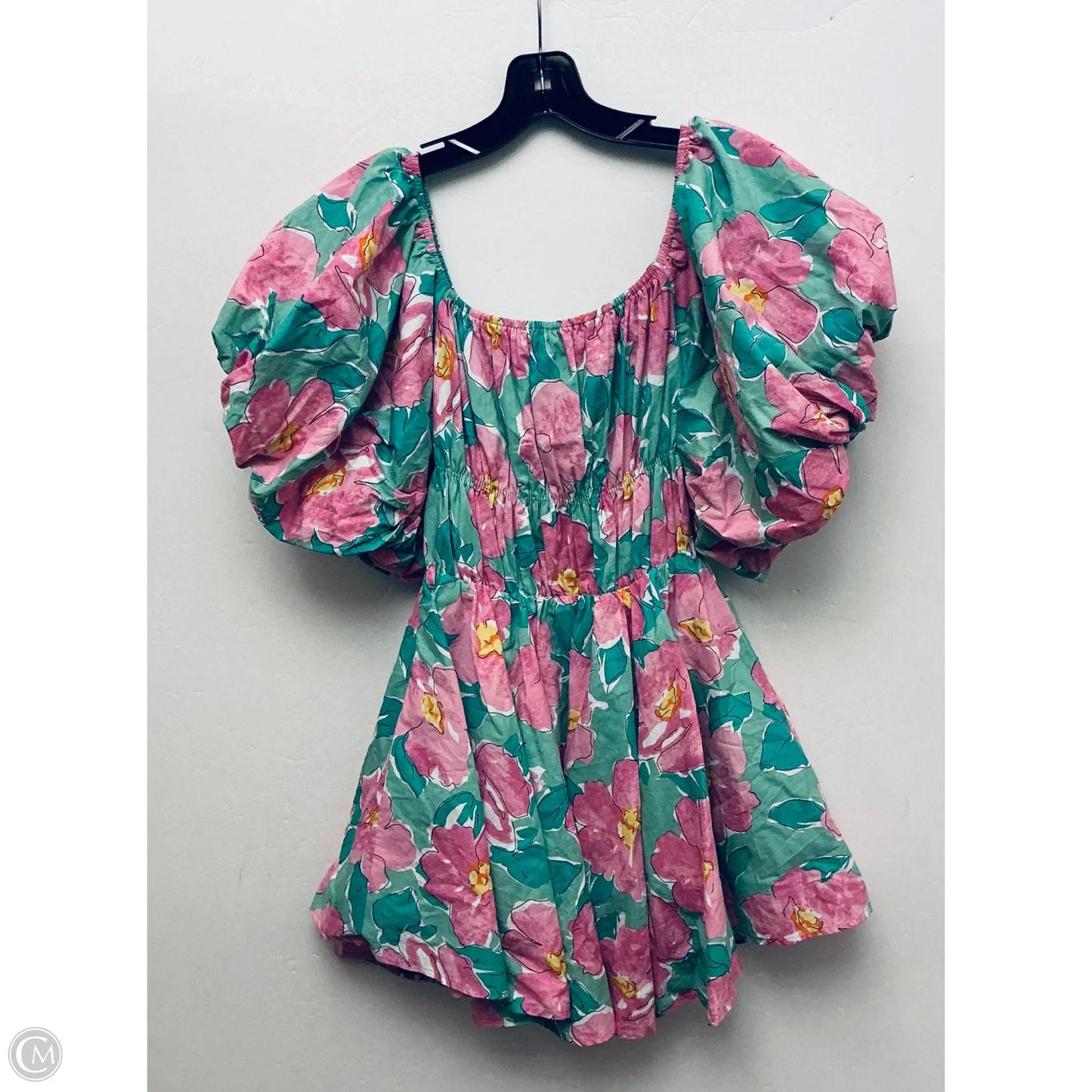 Dress Party Short By Cmc In Green & Pink, Size: S