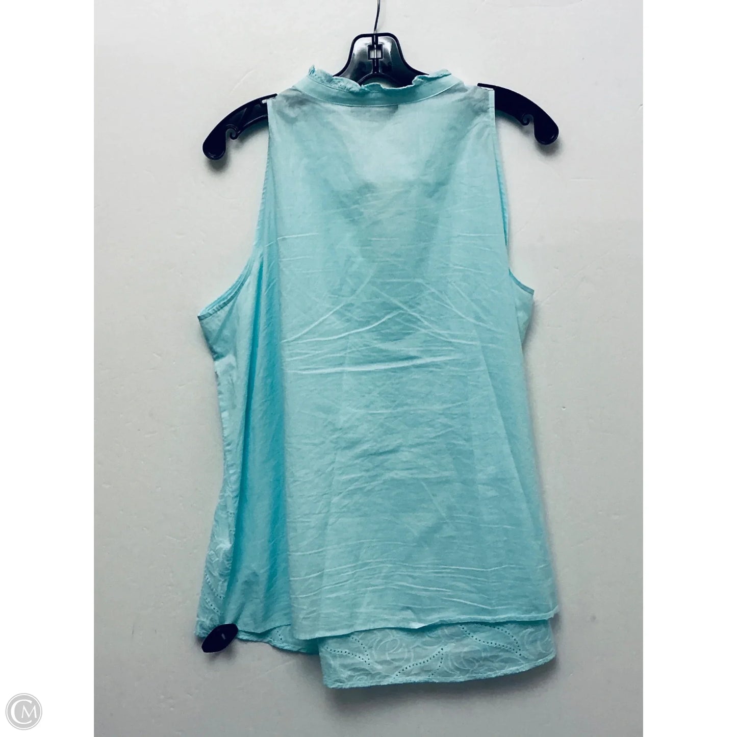 Top Sleeveless By Lane Bryant In Aqua, Size: Xl