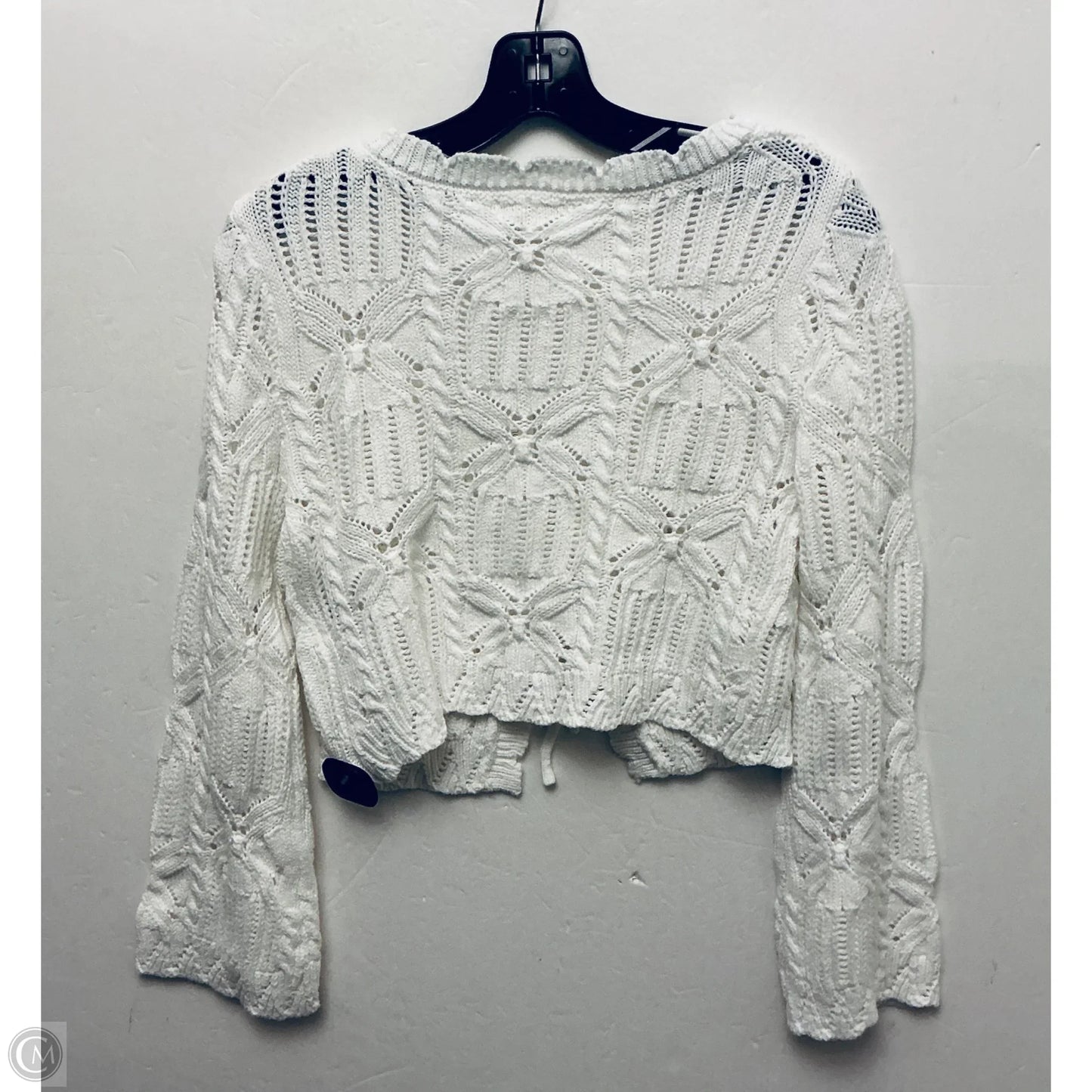 Sweater Cardigan By Moon And Madison In White, Size: Xs