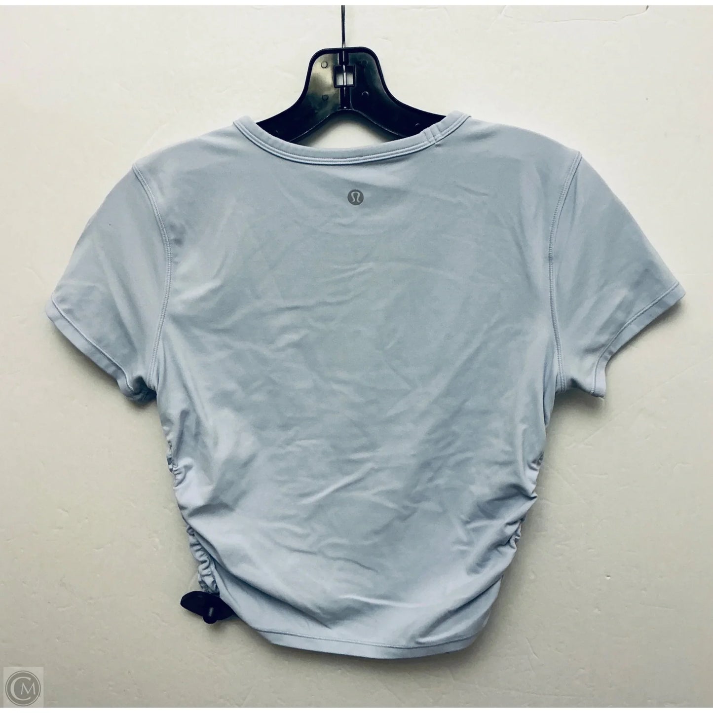 Athletic Top Short Sleeve By Lululemon In Blue, Size: 4