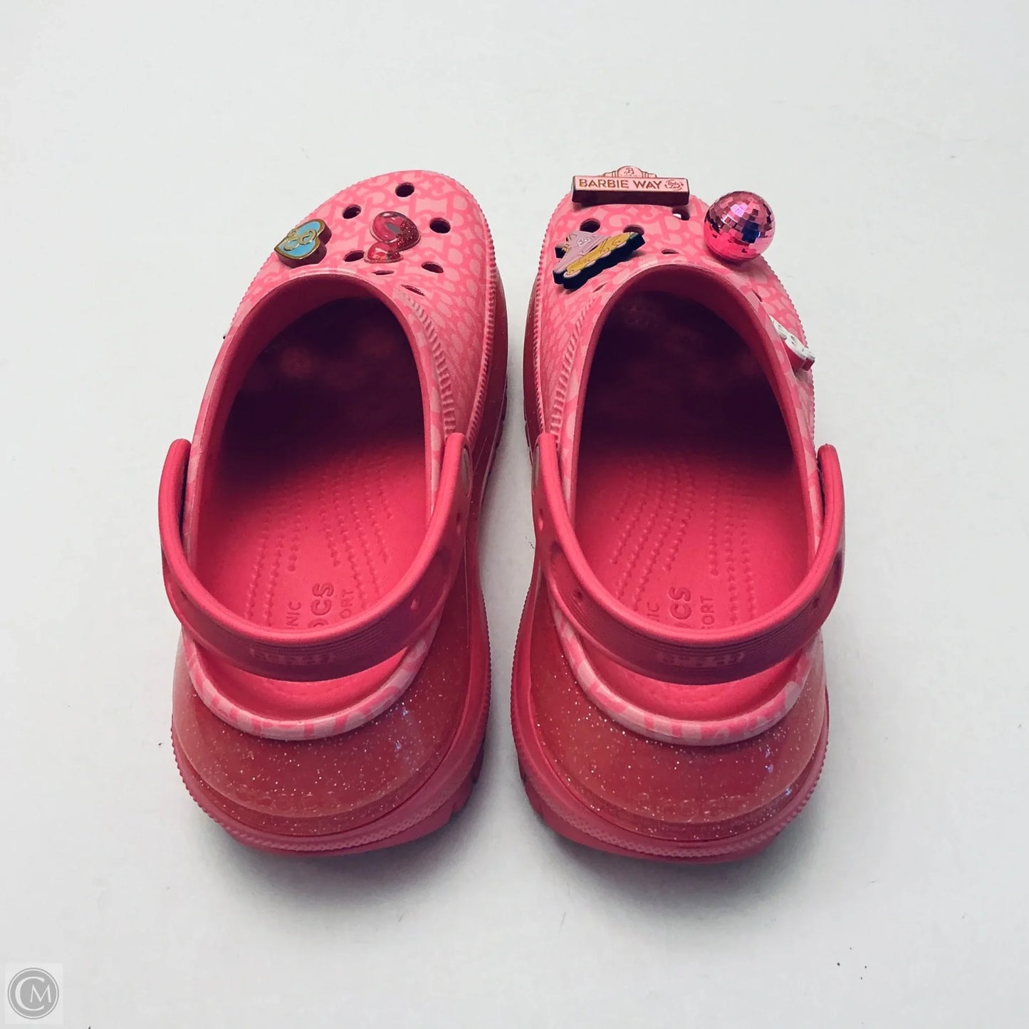 Shoes Heels Platform By Crocs In Pink, Size: 9