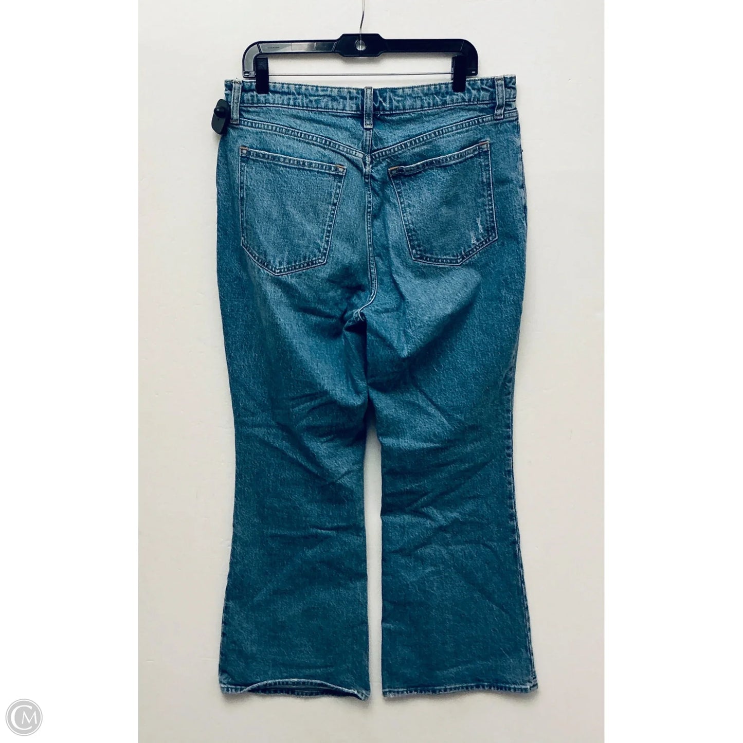 Jeans Flared By Abercrombie And Fitch In Blue Denim, Size: 14