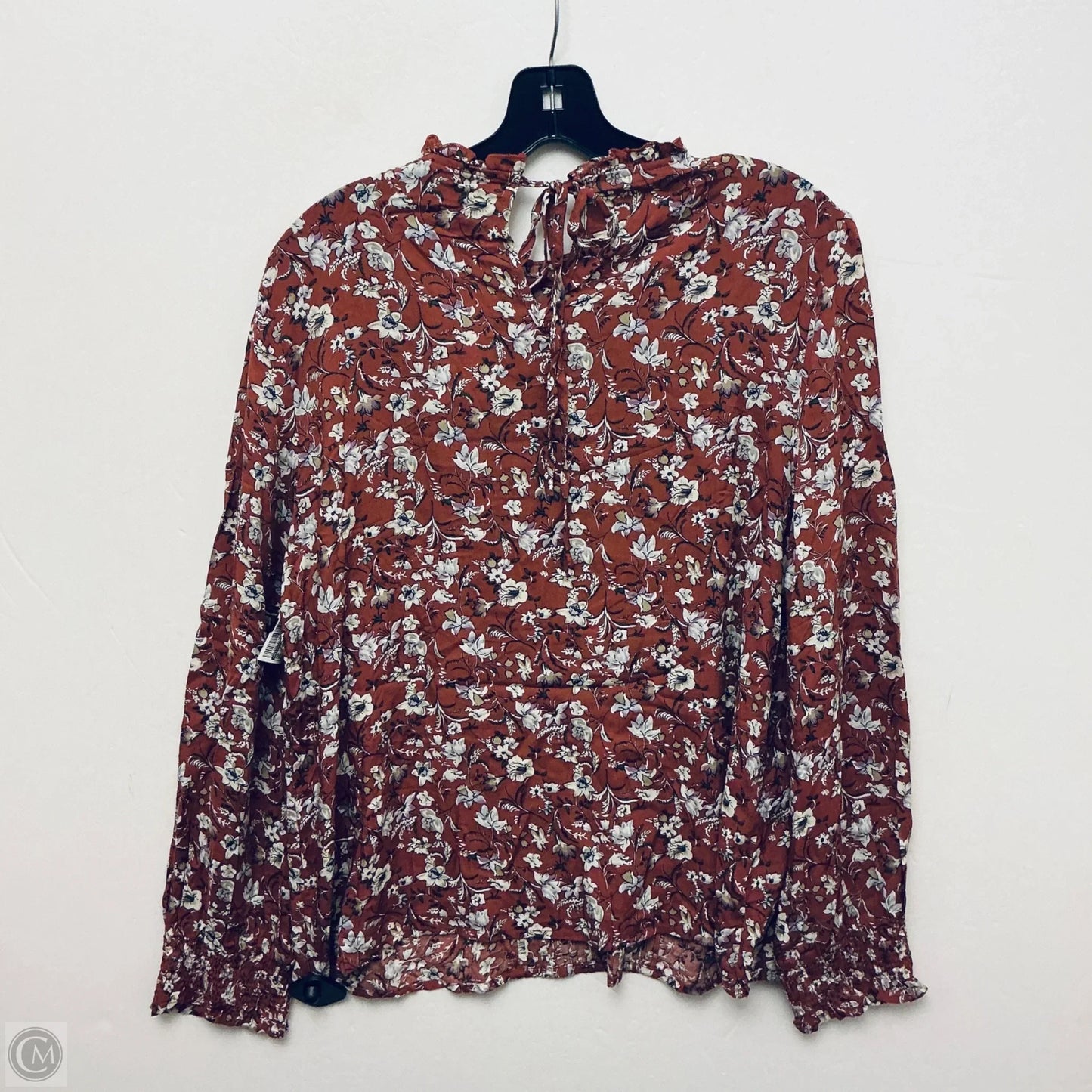 Top Long Sleeve By Mittoshop In Red, Size: L