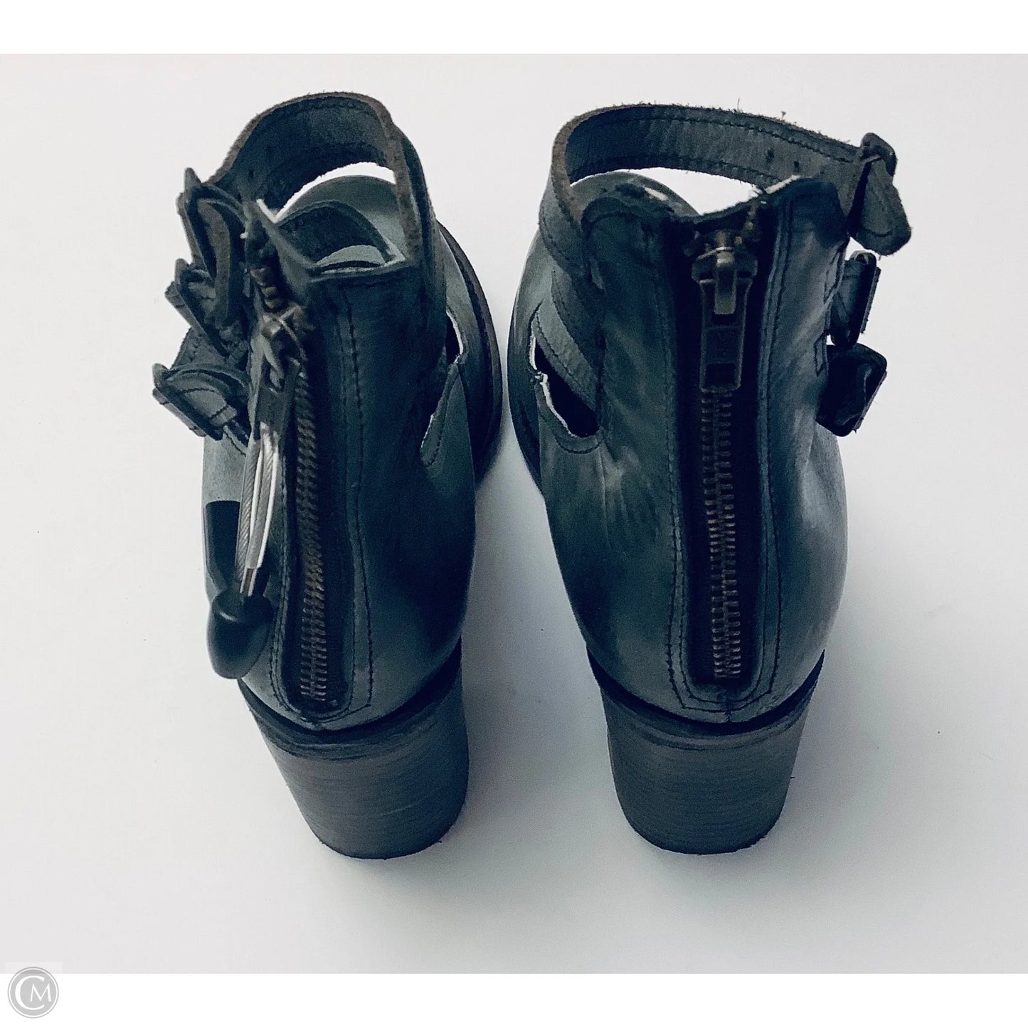 Shoes Heels Block By Freebird In Grey, Size: 11