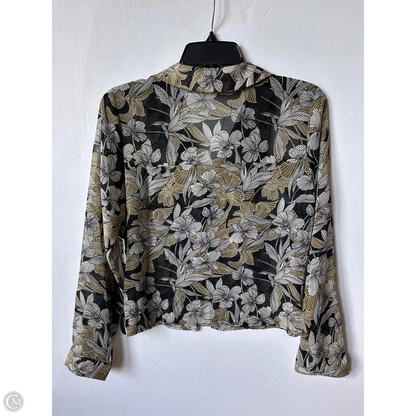 Top Long Sleeve By Tahari By Arthur Levine In Floral Print, Size: S