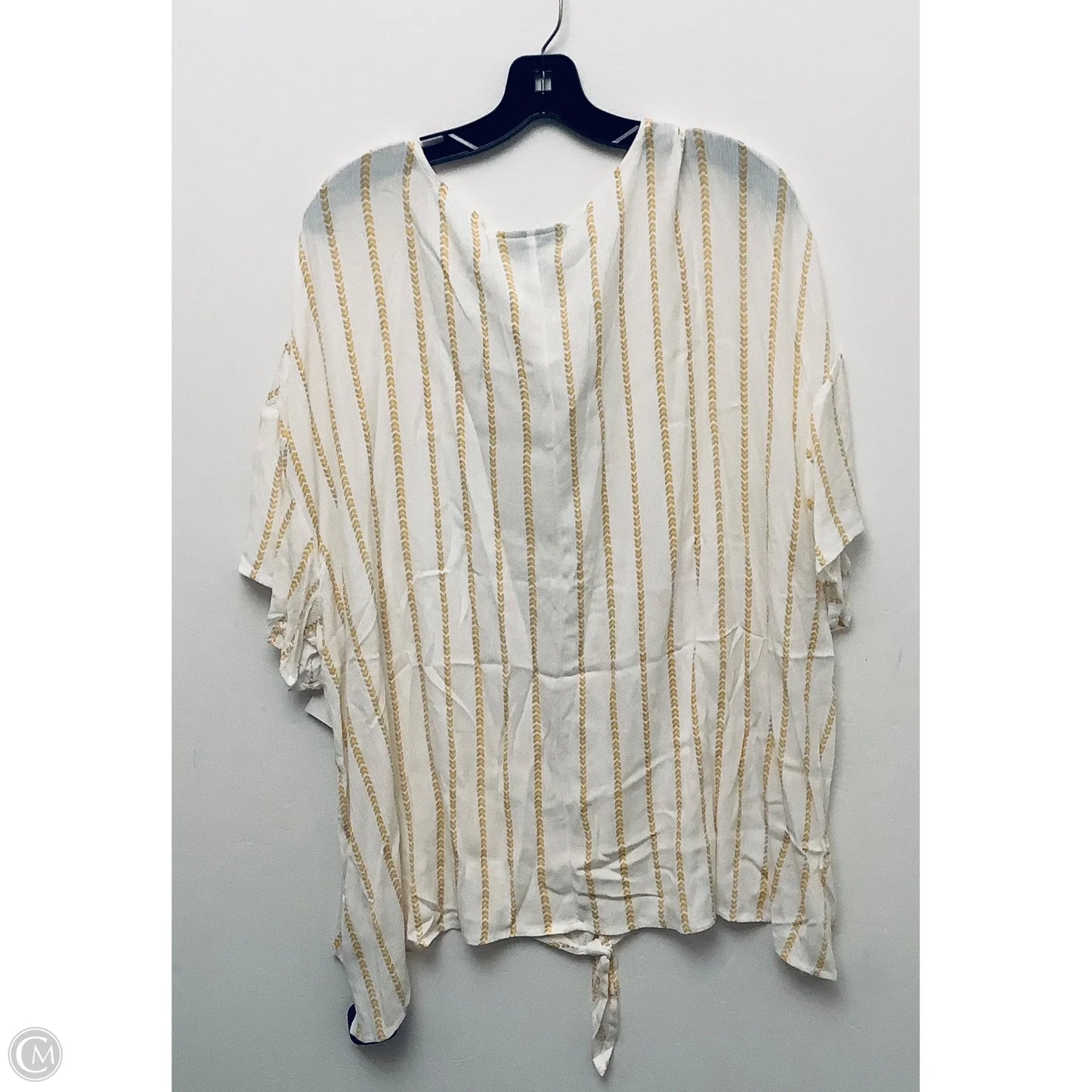 Top Short Sleeve By Lane Bryant In Striped Pattern, Size: 2x