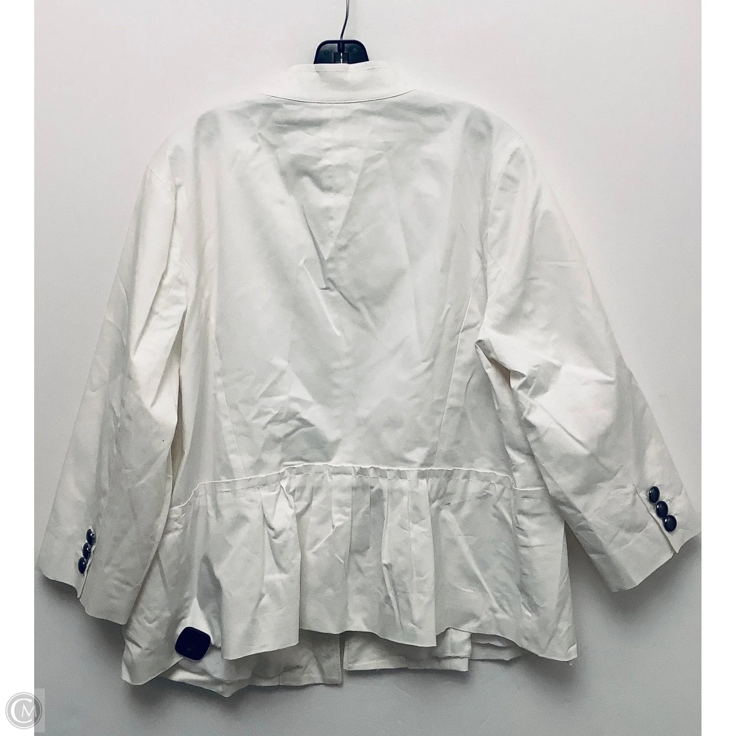 Blazer By Clothes Mentor In White, Size: 2x