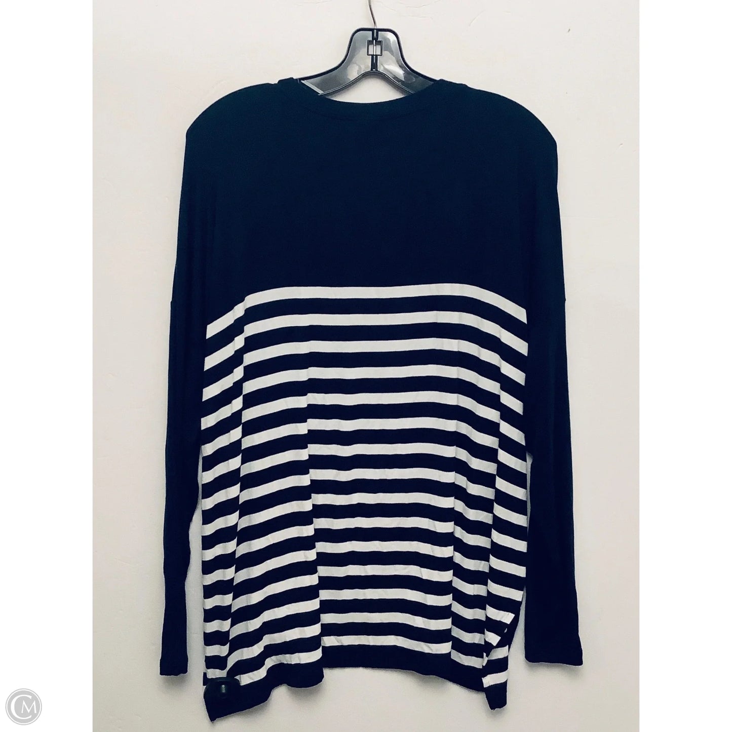 Top Long Sleeve By Cabi In Striped Pattern, Size: M